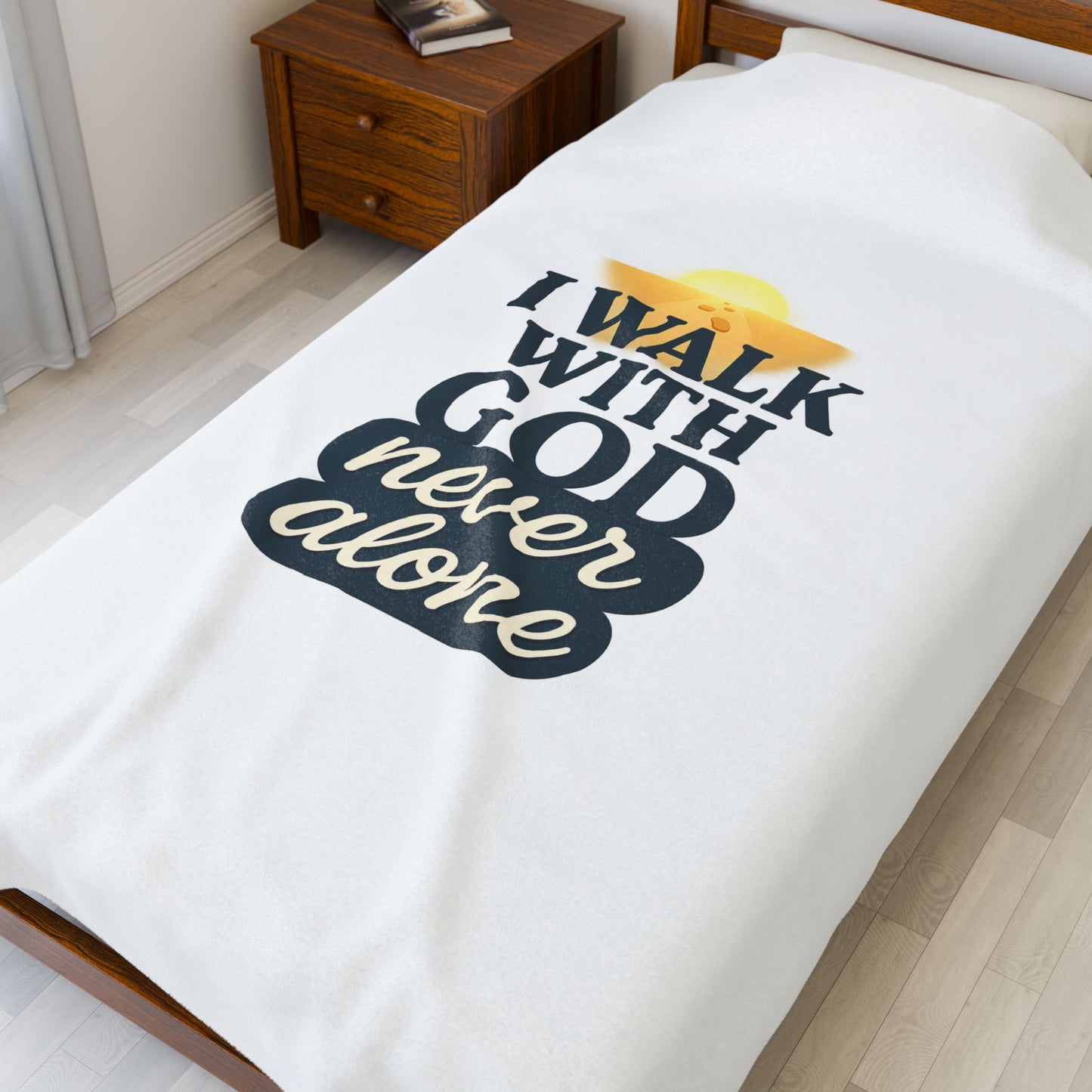 Faith-Inspired Velveteen Plush Blanket