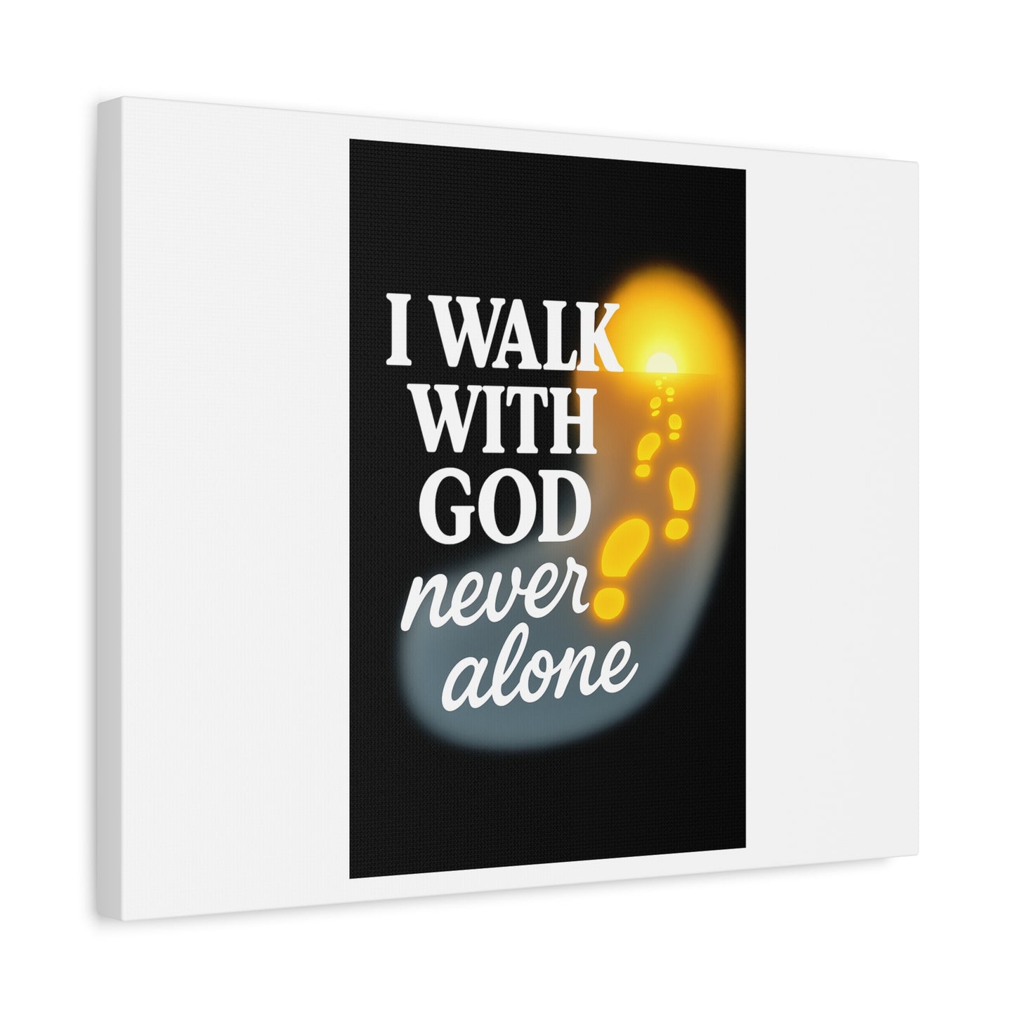 I Walk With God – Matte Canvas Wall Art
