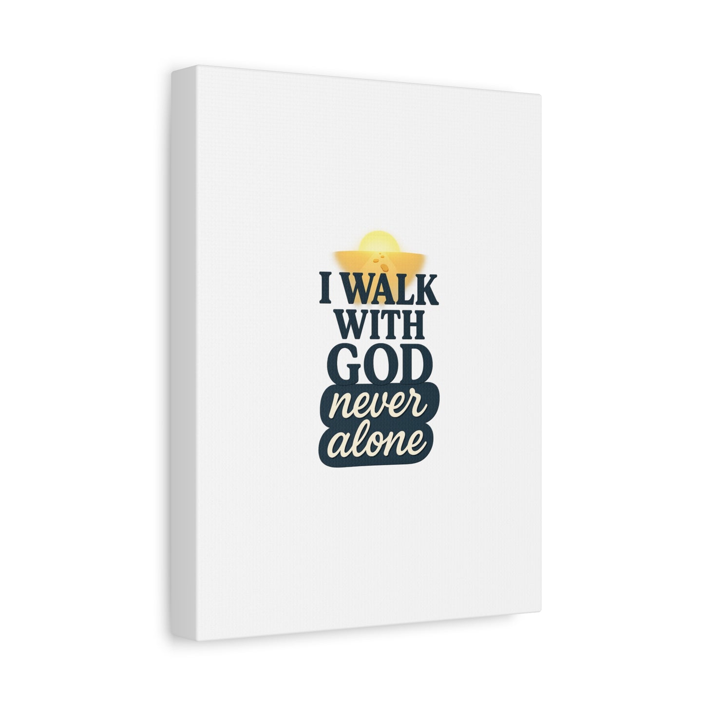 I Walk With God – Matte Canvas Wall Art