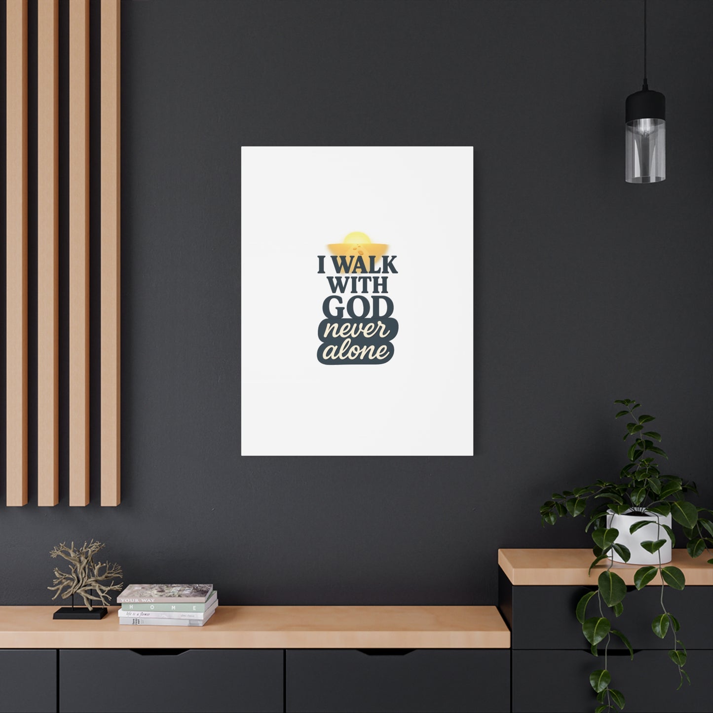I Walk With God – Matte Canvas Wall Art