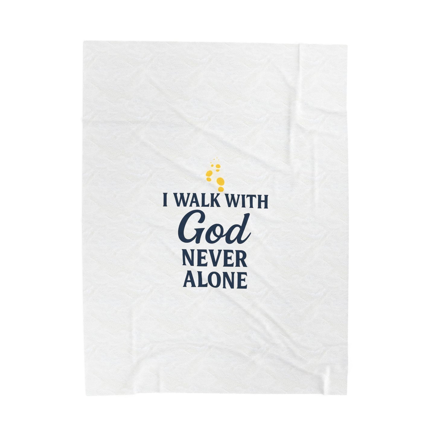 Faith-Inspired Velveteen Plush Blanket