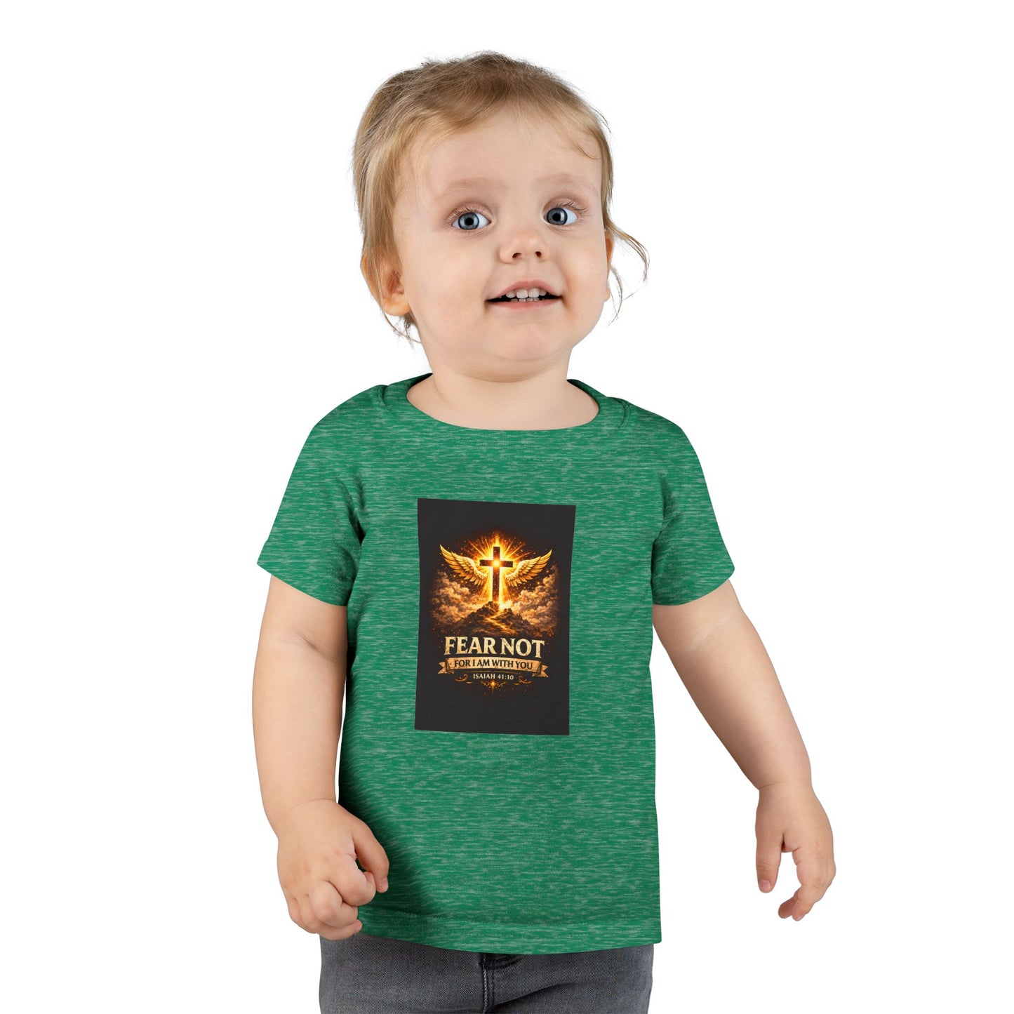 Toddler T-Shirt - Fear Not, Guardian Angel Cross Graphic