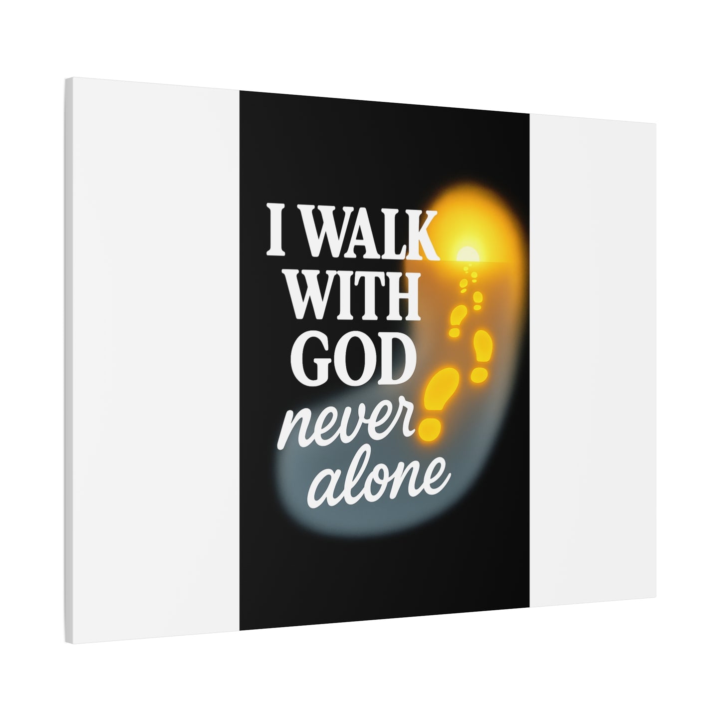 I Walk With God – Matte Canvas Wall Art