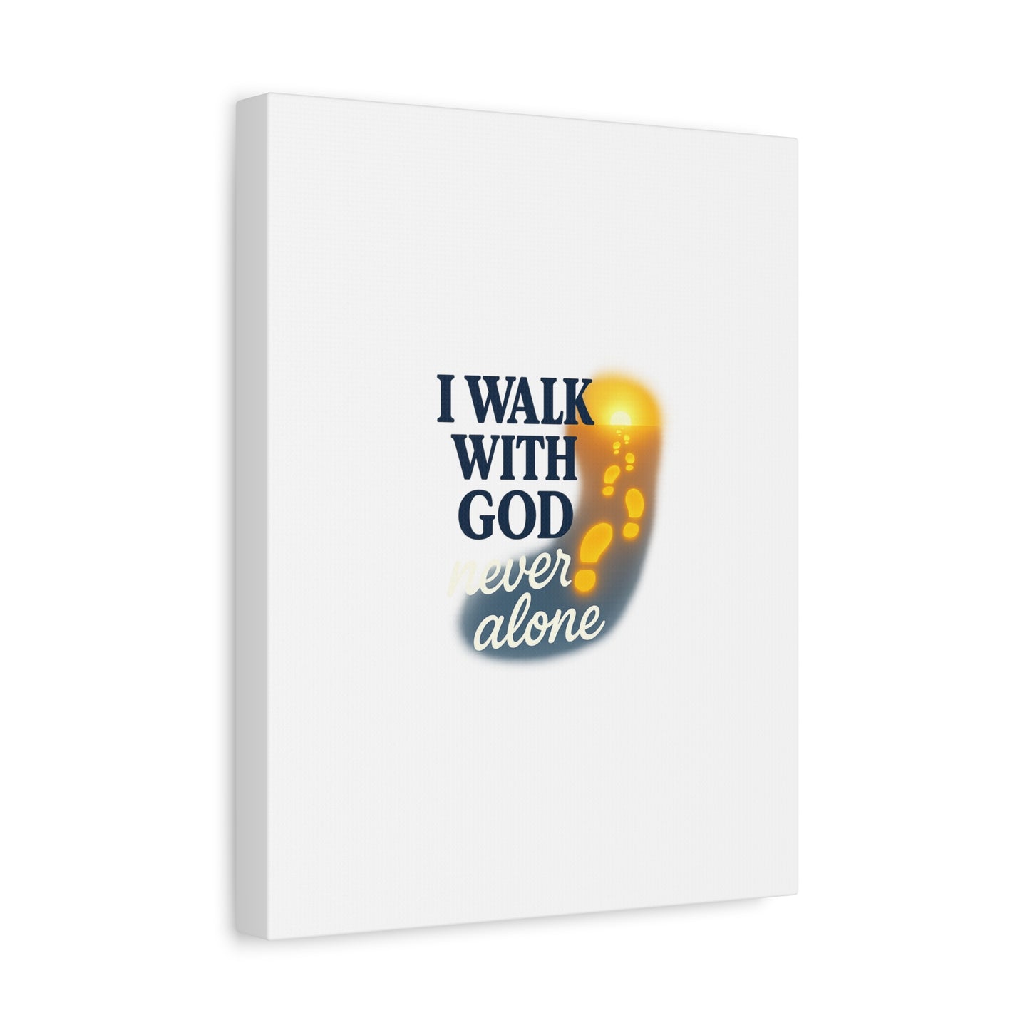 I Walk With God – Matte Canvas Wall Art