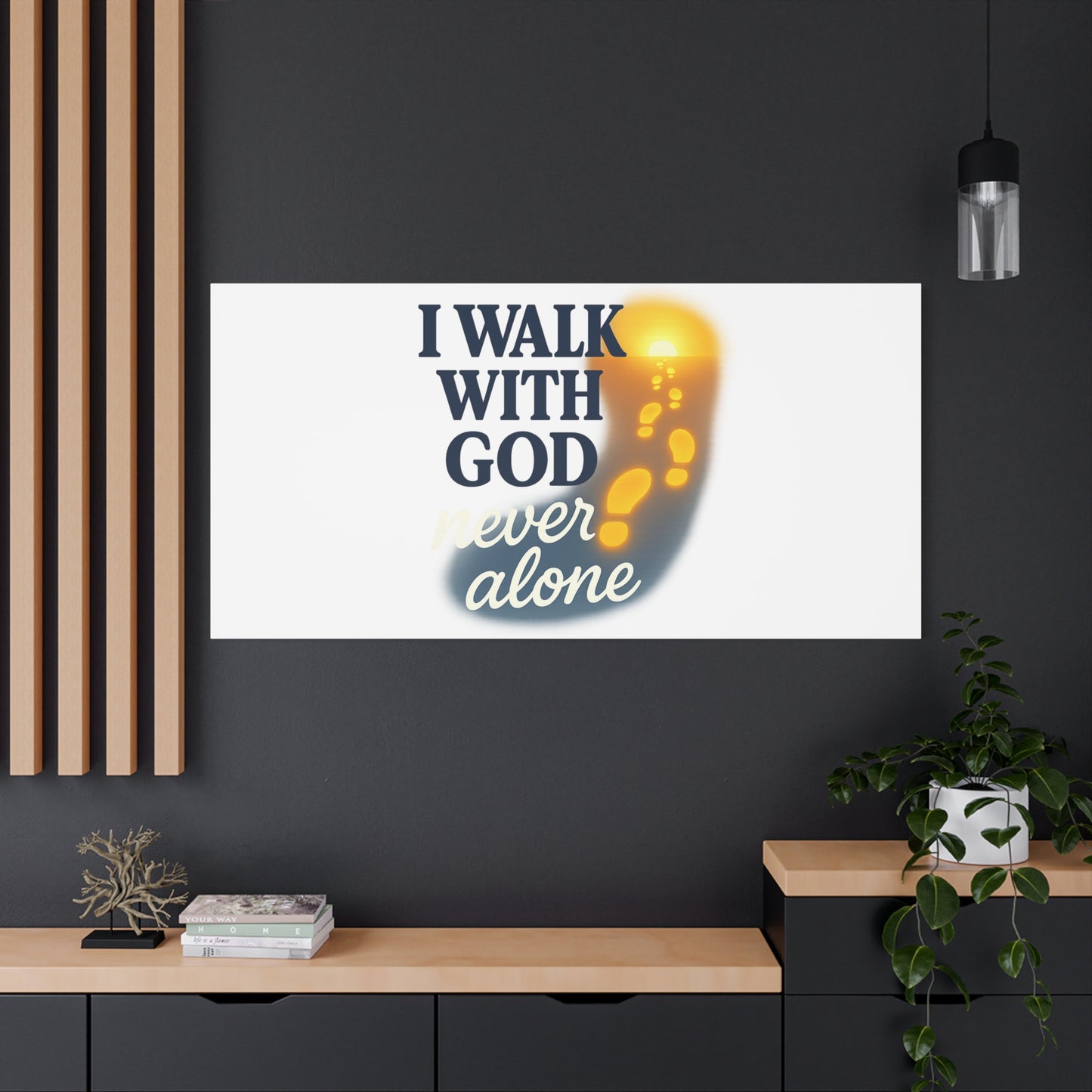 I Walk With God – Matte Canvas Wall Art