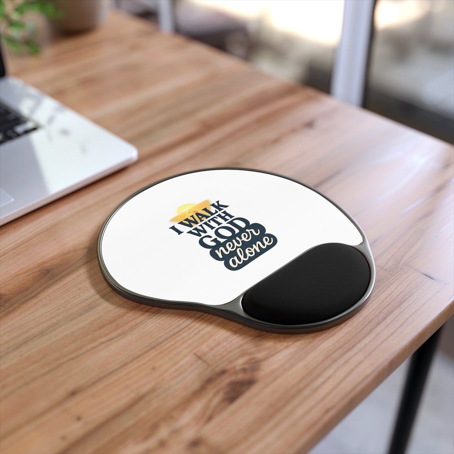 I Walk With God – Mouse Pad with Wrist Rest