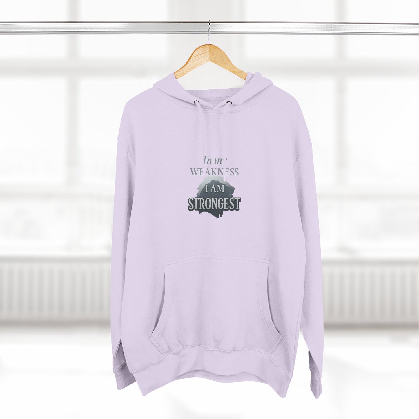 Three-Panel Fleece Hoodie