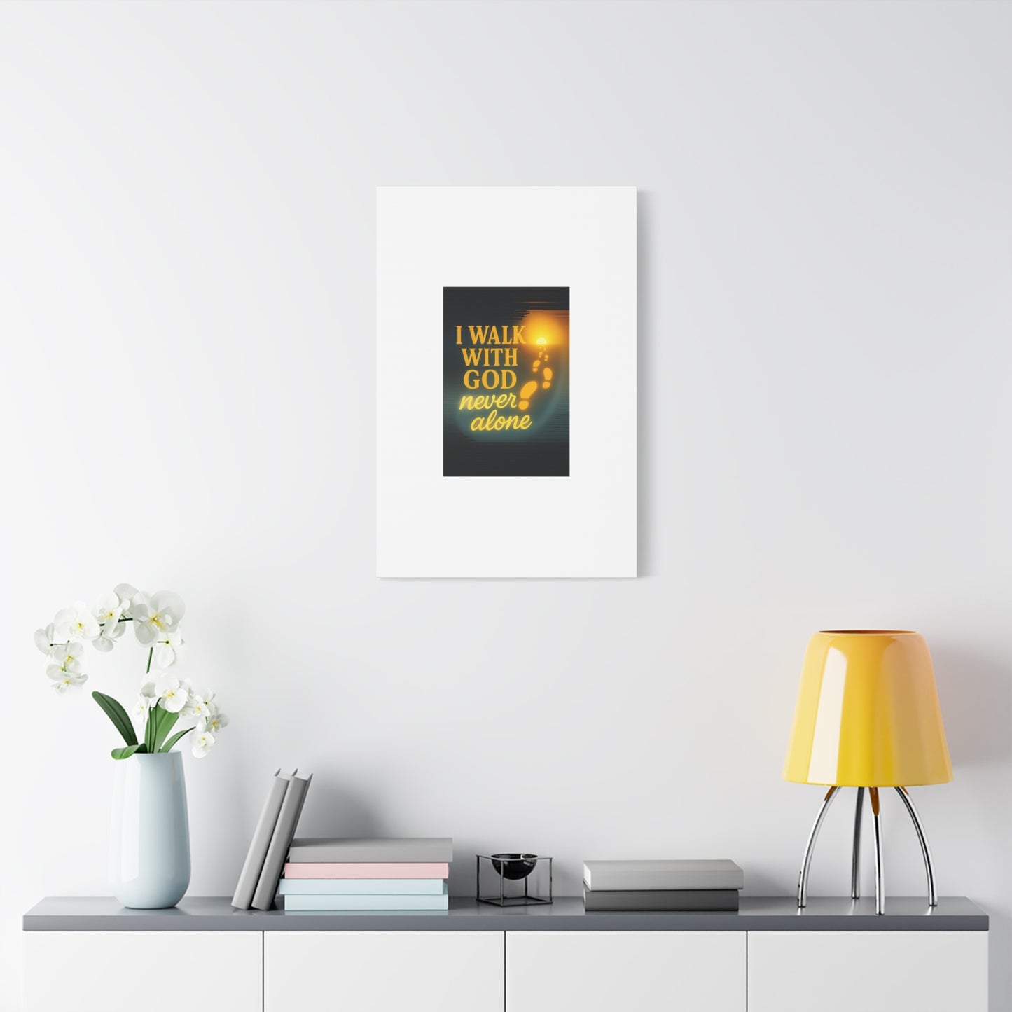 I Walk With God – Matte Canvas Wall Art