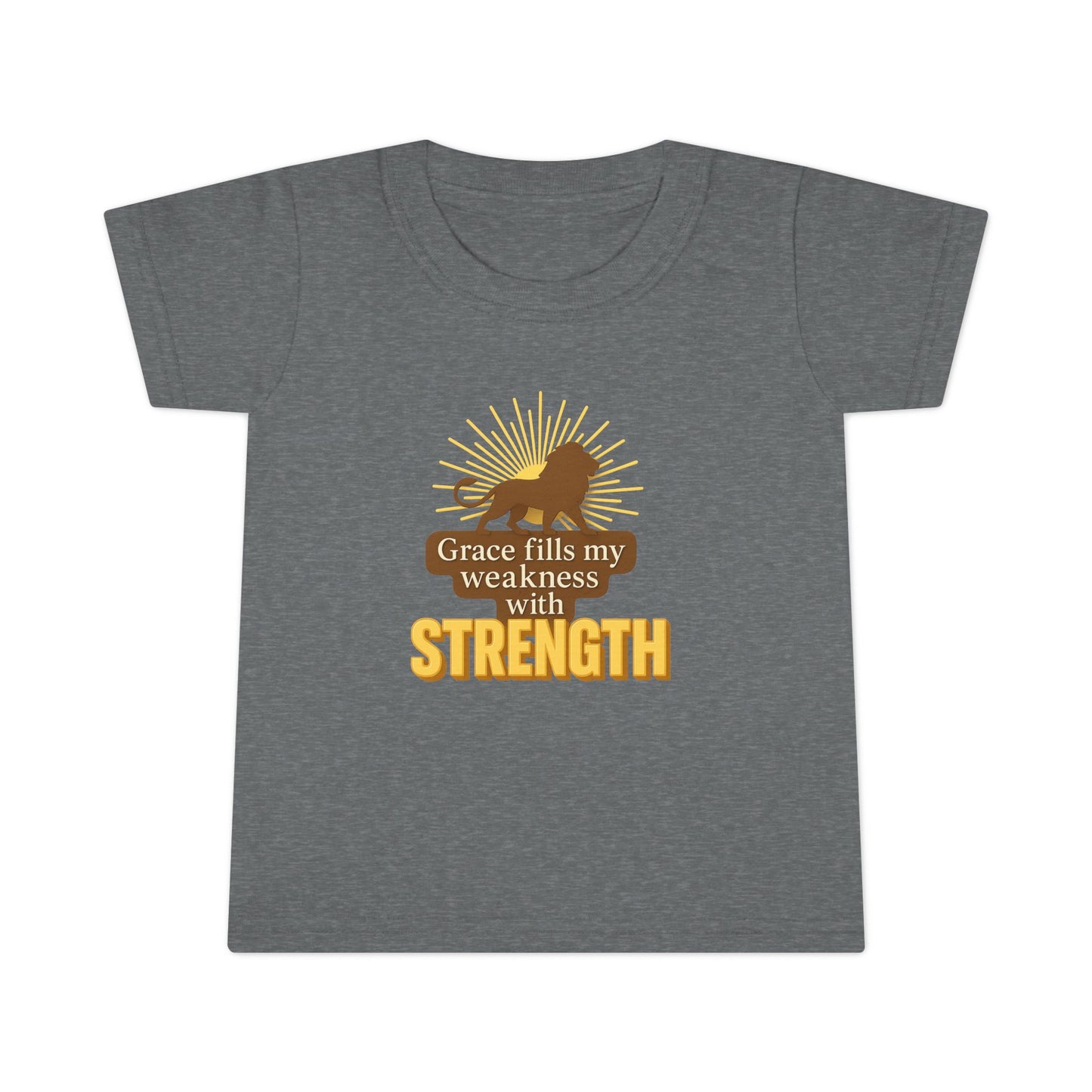 Toddler T-Shirt – Grace Fills My Weakness with Strength