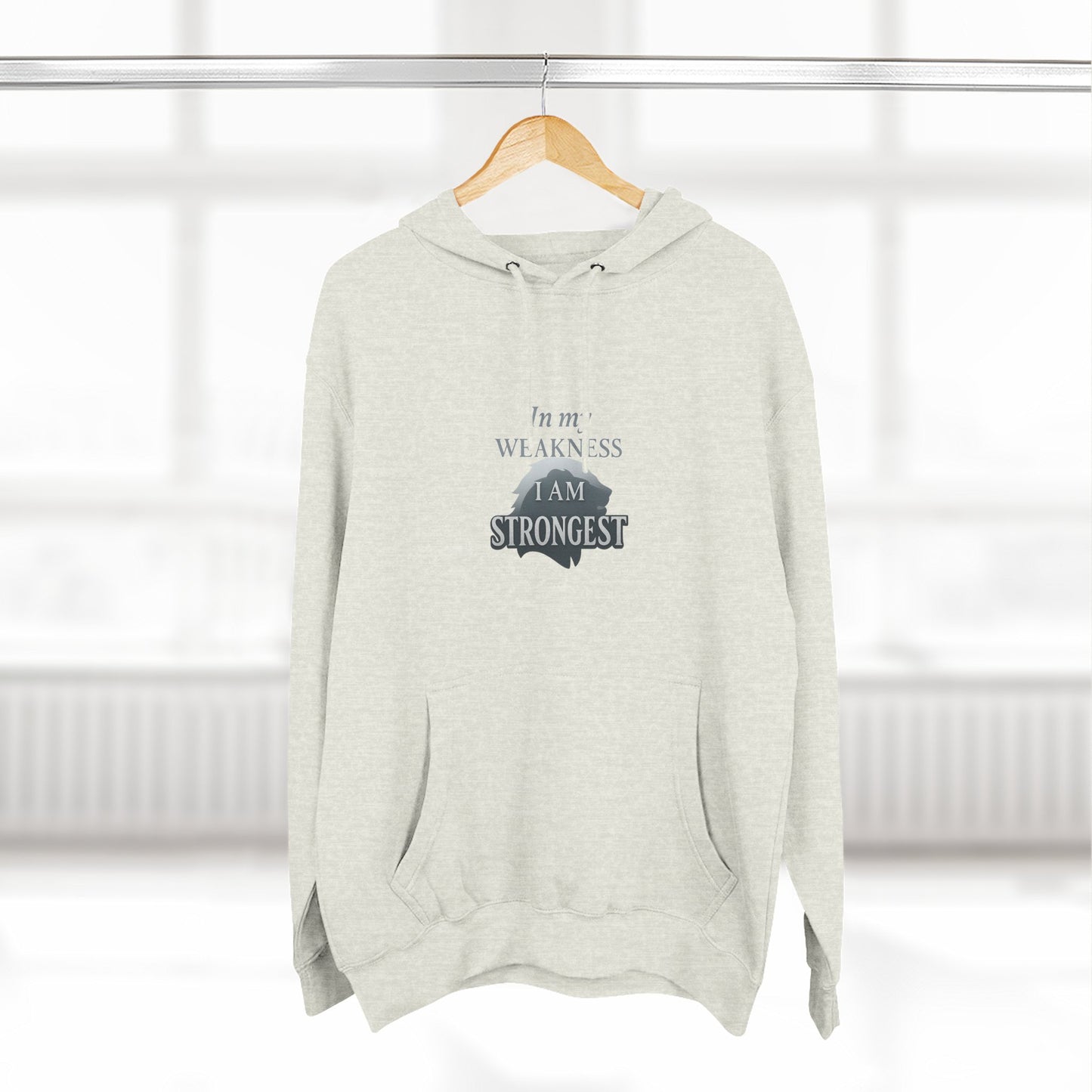 Three-Panel Fleece Hoodie