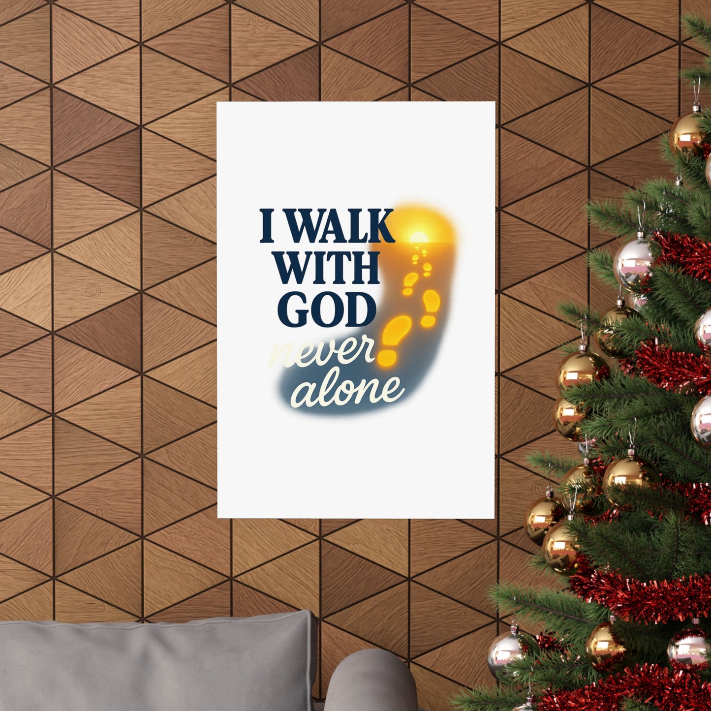 Inspirational Wall Art Poster, God Quote Decor, Faith Motivation Print, Religious Home Decor, Spiritual Gift