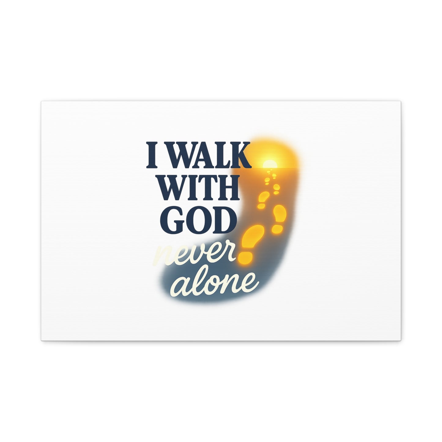 I Walk With God – Matte Canvas Wall Art