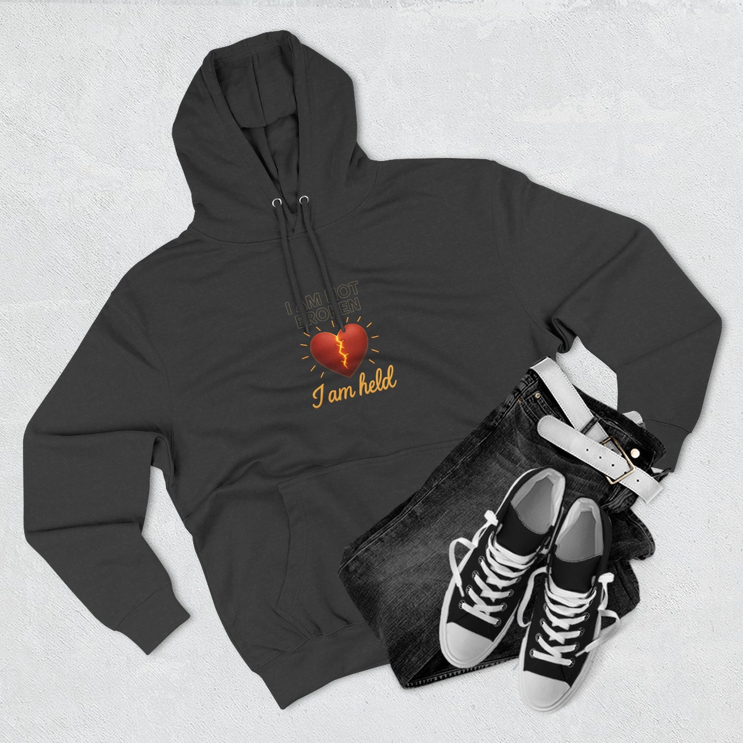 I Am Not Broken – Inspirational Hoodie for Strength, Healing & Self-Love