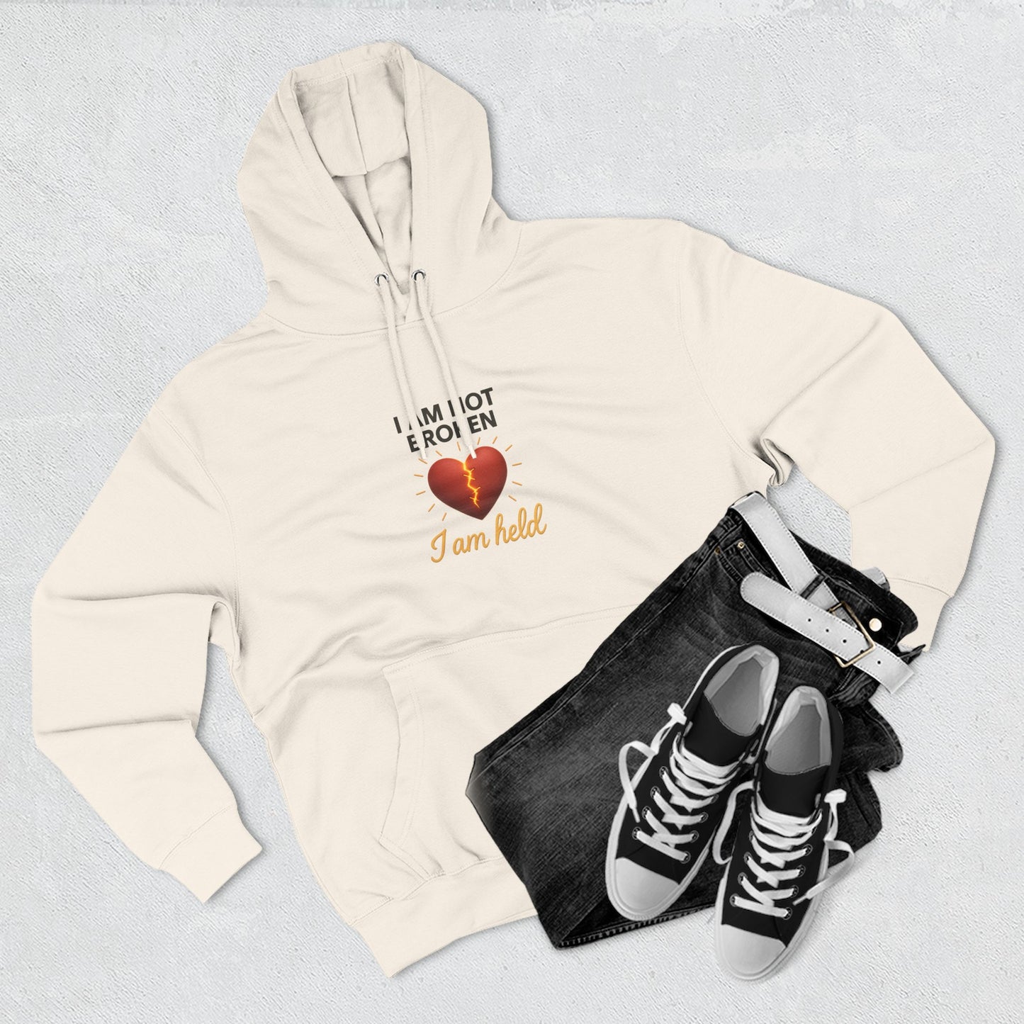 I Am Not Broken – Inspirational Hoodie for Strength, Healing & Self-Love