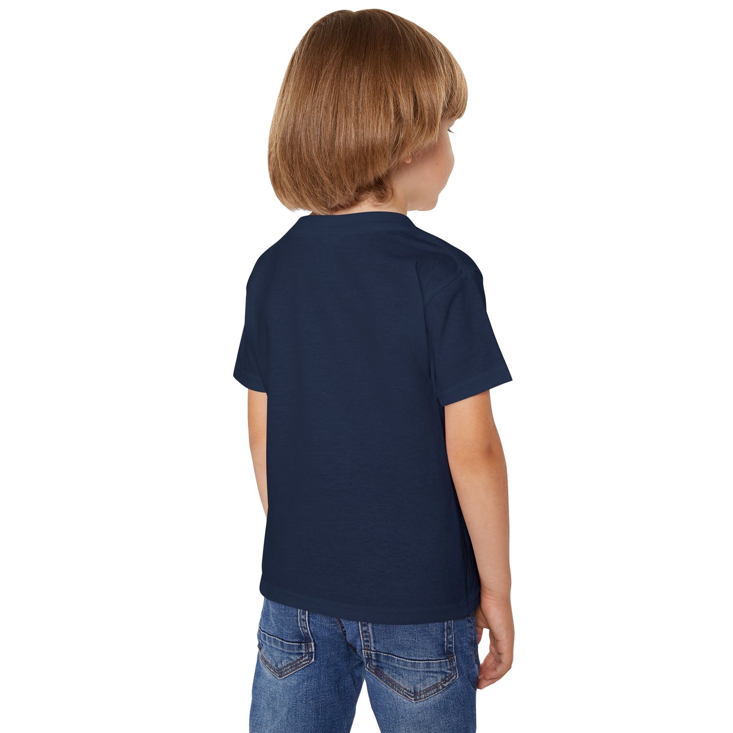 Toddler T‑Shirt — Walk By Faith Golden Cross & Wings Christian Shirt