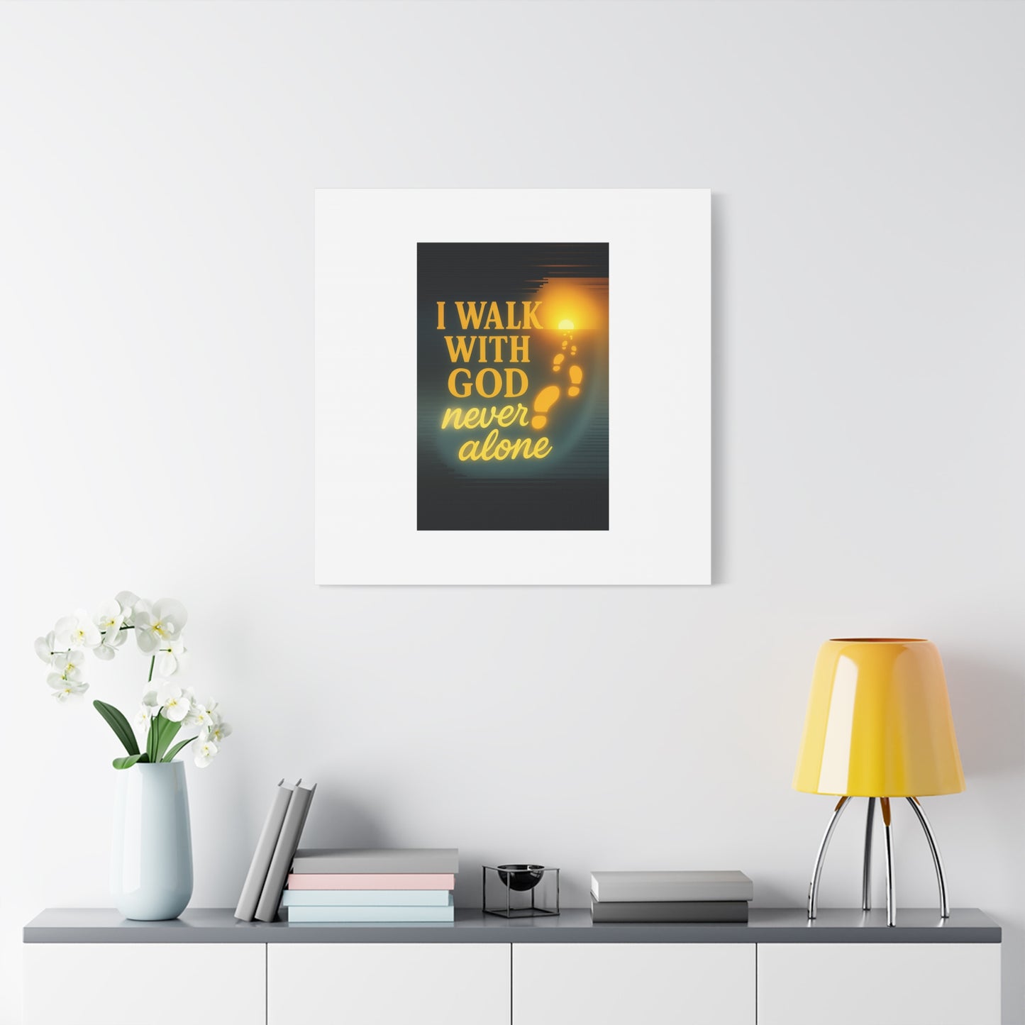 I Walk With God – Matte Canvas Wall Art