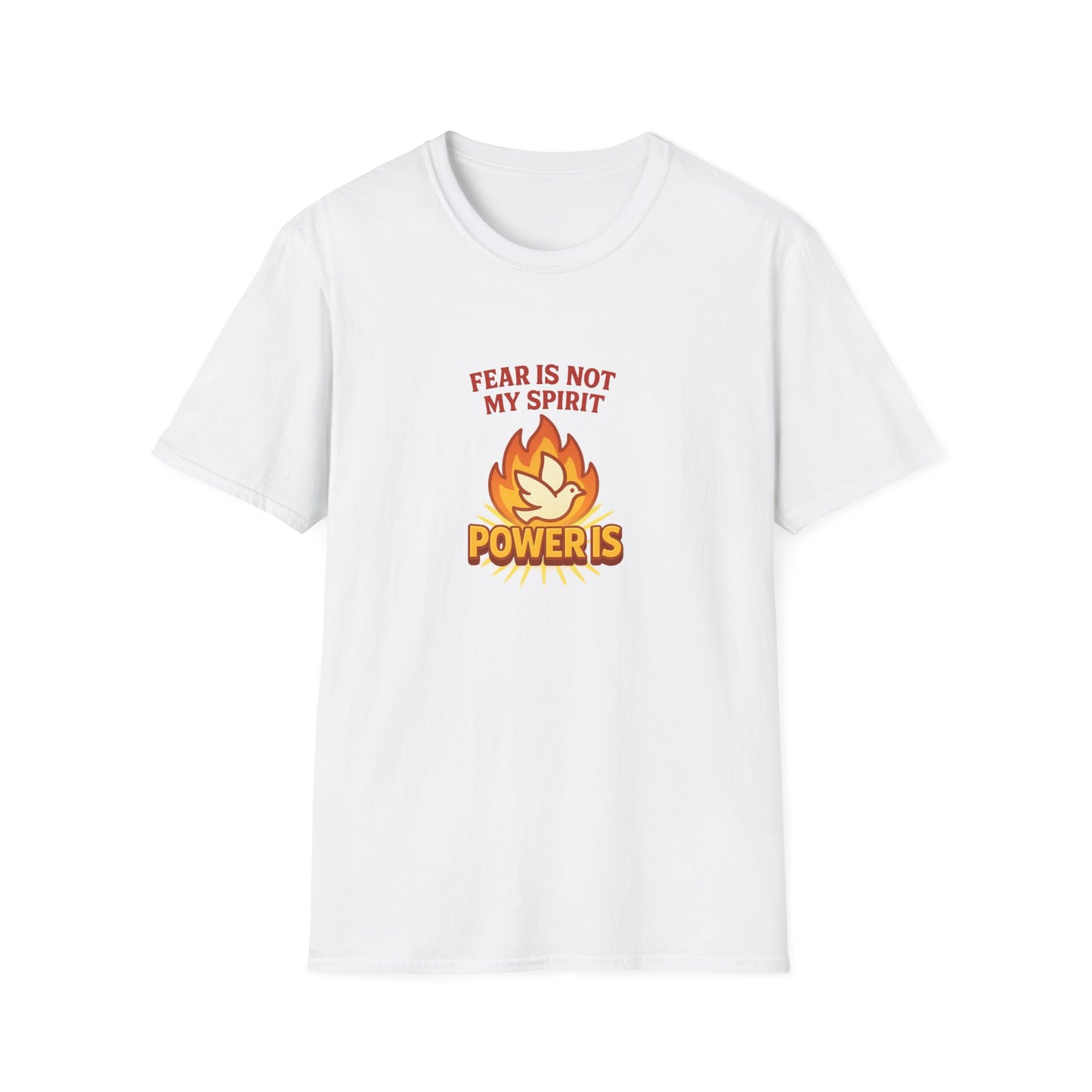 Fear Is Not My Spirit T-Shirt – Empowering Unisex Motivational Tee for Strength & Confidence