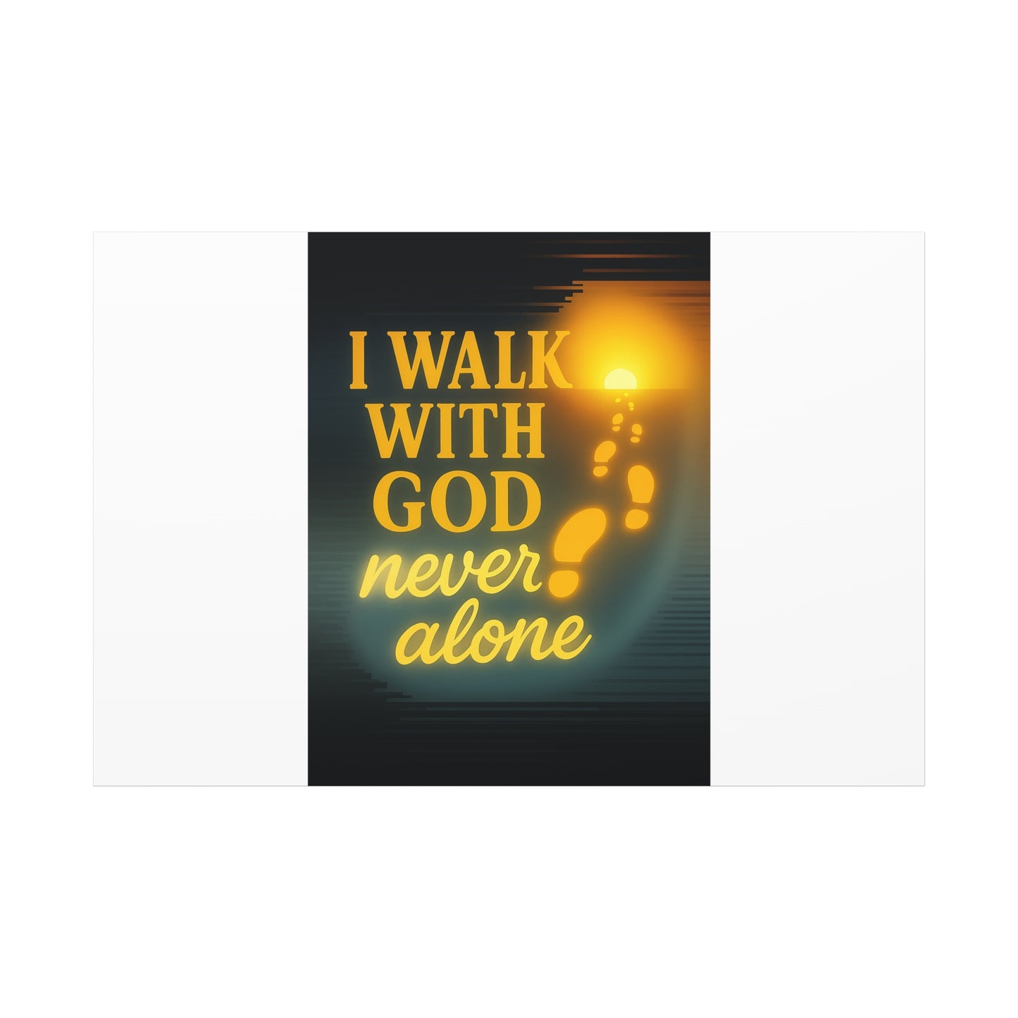 I Walk With God – Matte Canvas Wall Art