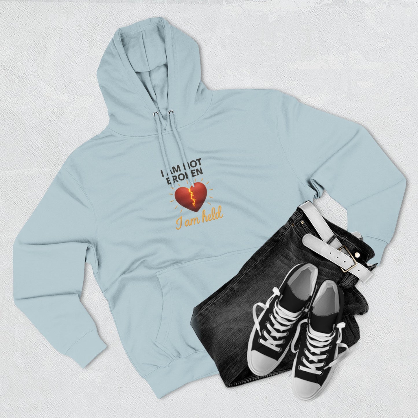 I Am Not Broken – Inspirational Hoodie for Strength, Healing & Self-Love
