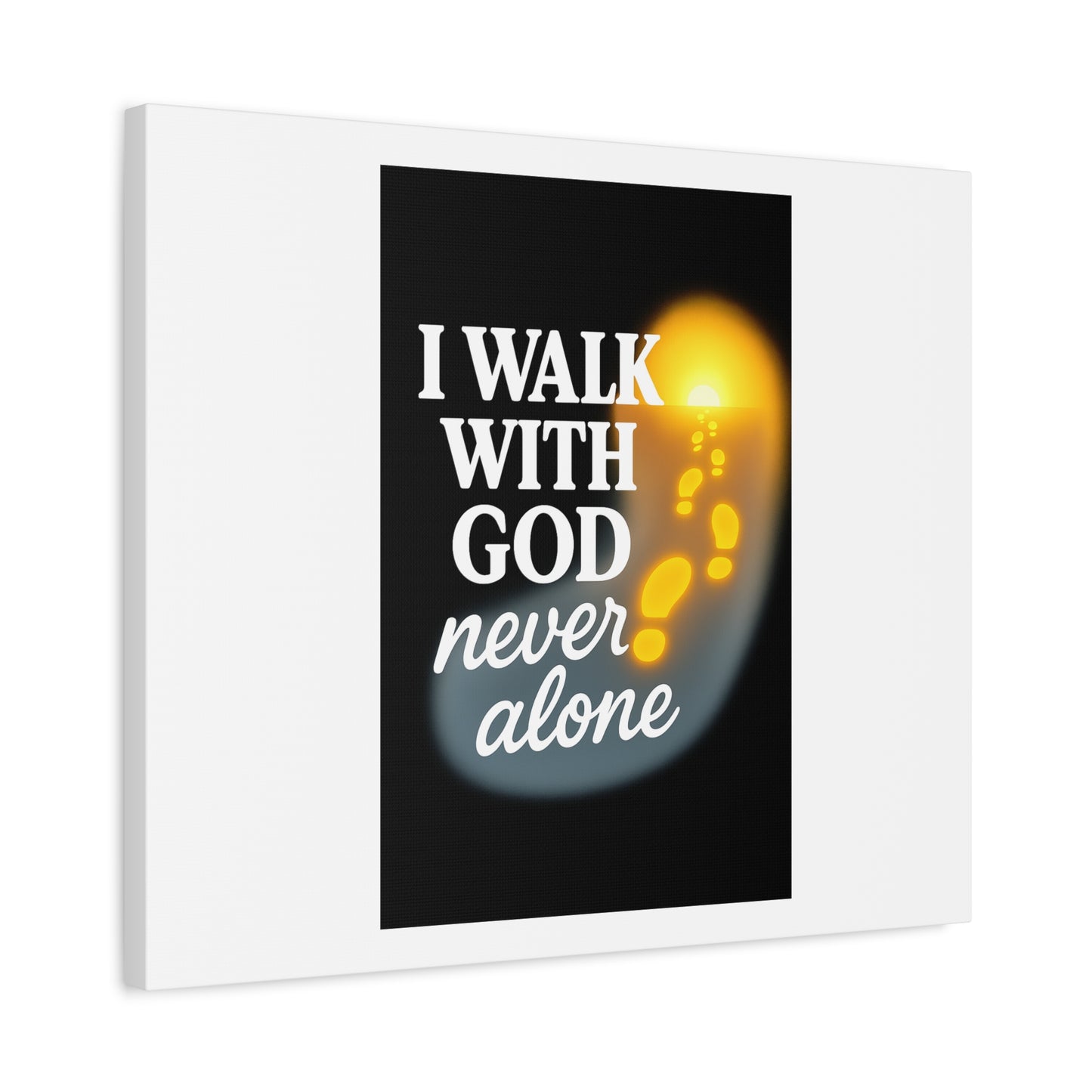 I Walk With God – Matte Canvas Wall Art