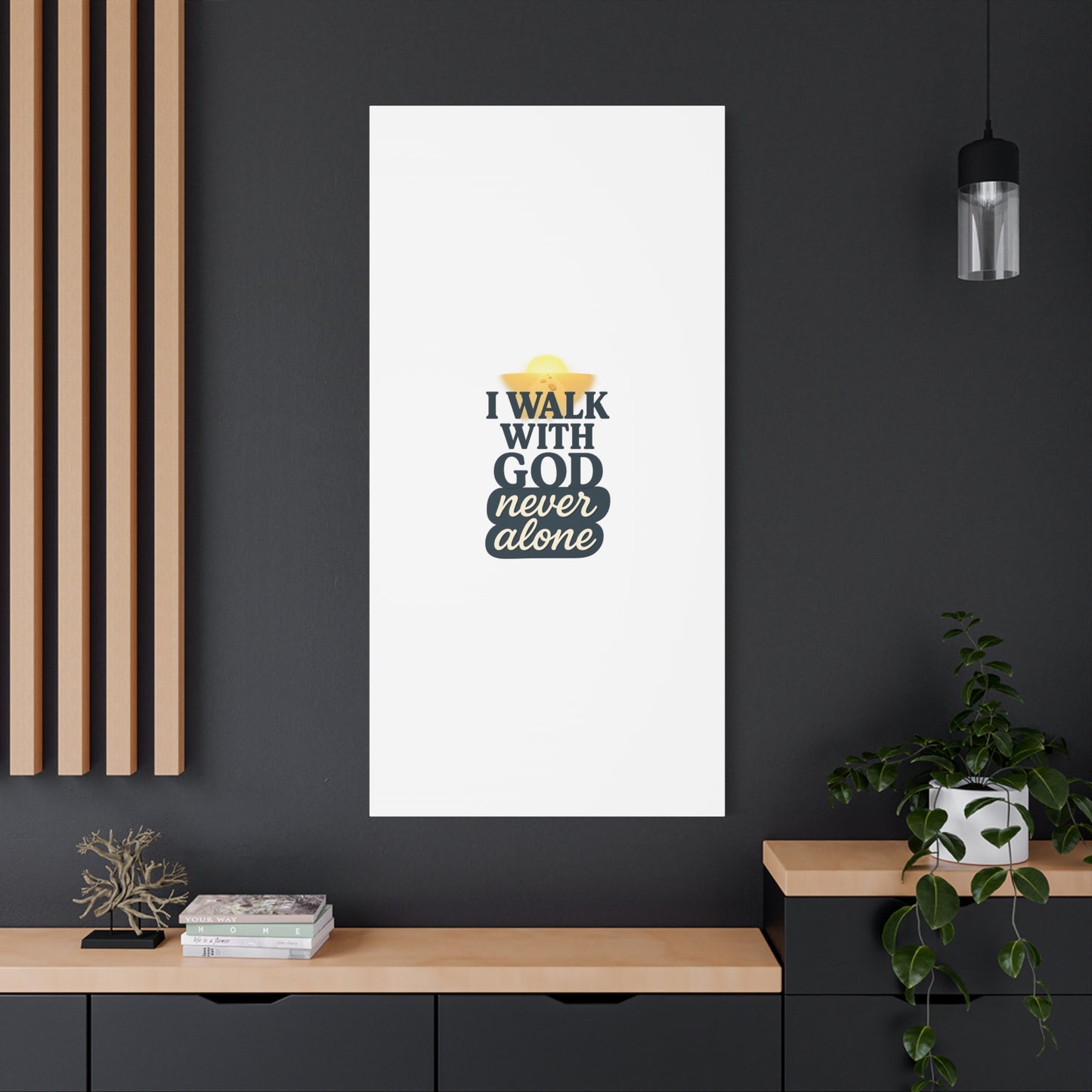 I Walk With God – Matte Canvas Wall Art