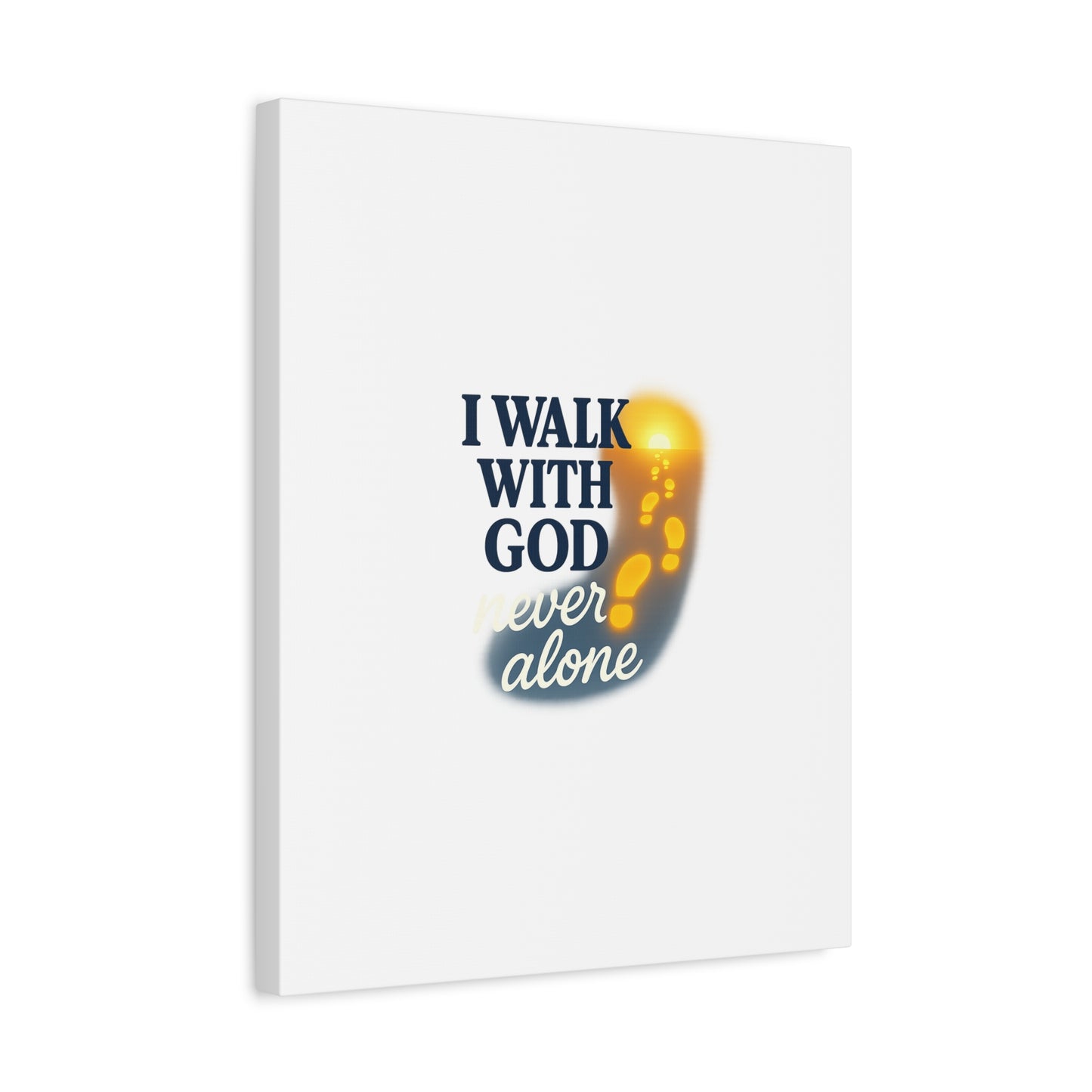 I Walk With God – Matte Canvas Wall Art