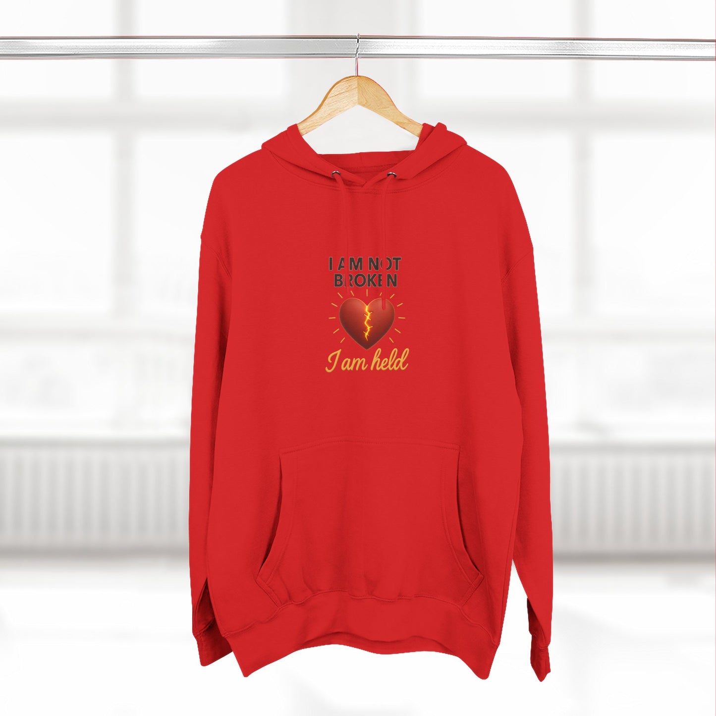 I Am Not Broken – Inspirational Hoodie for Strength, Healing & Self-Love
