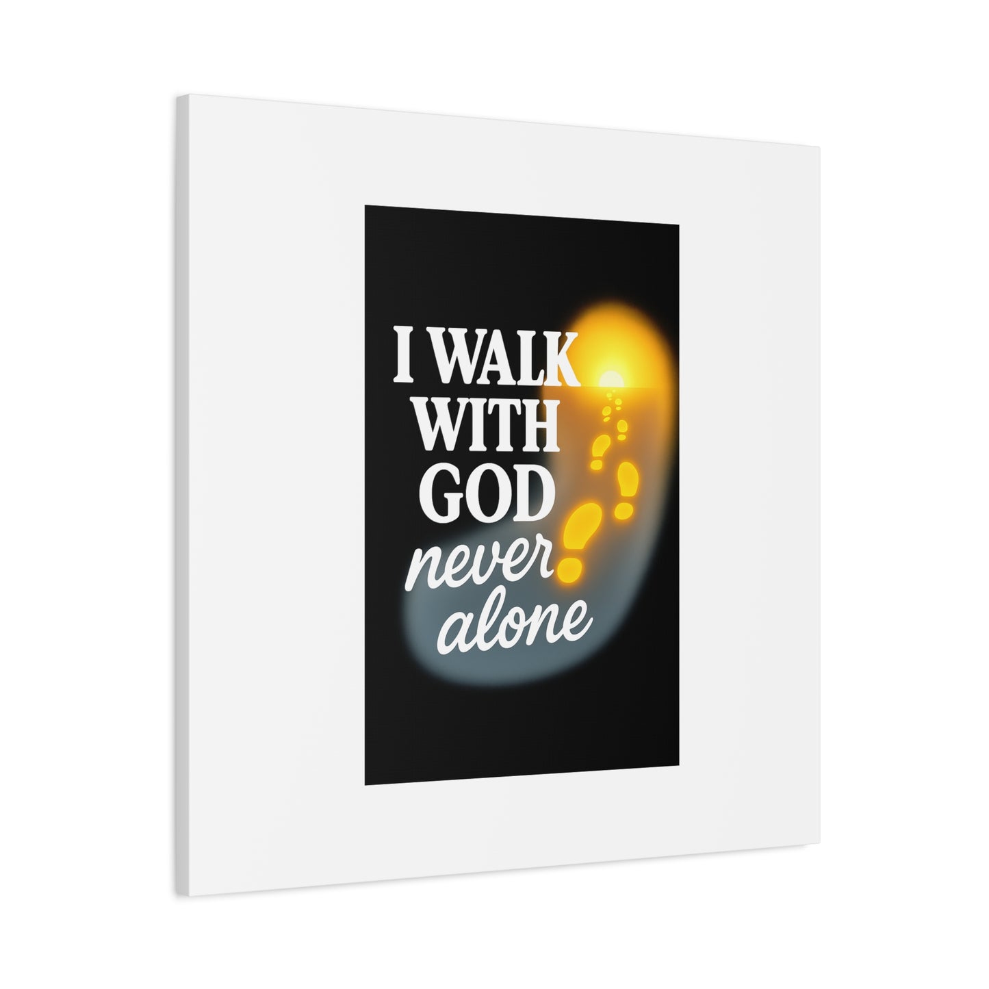 I Walk With God – Matte Canvas Wall Art
