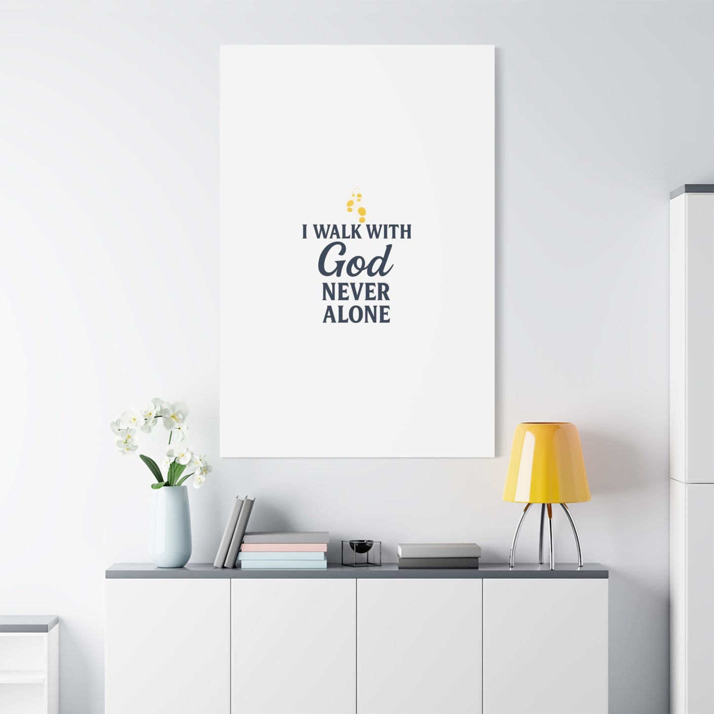 I Walk With God – Matte Canvas Wall Art