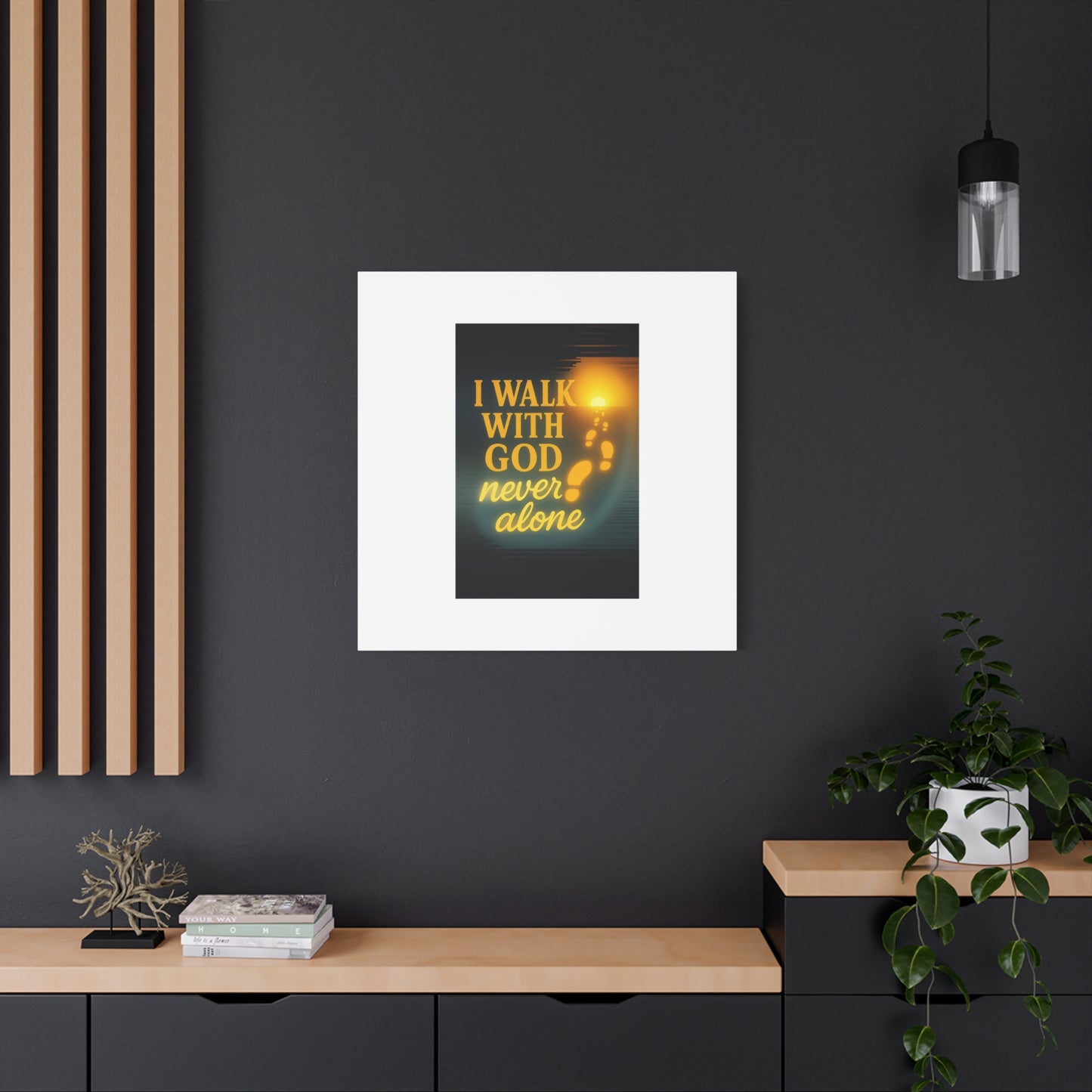 I Walk With God – Matte Canvas Wall Art