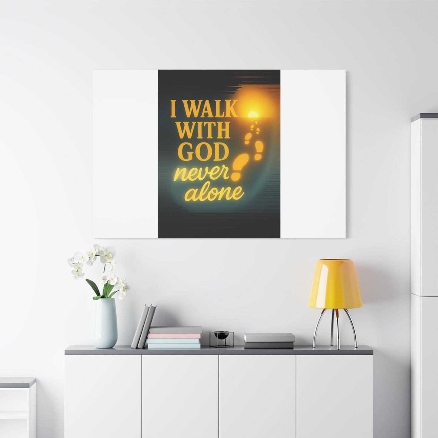 I Walk With God – Matte Canvas Wall Art
