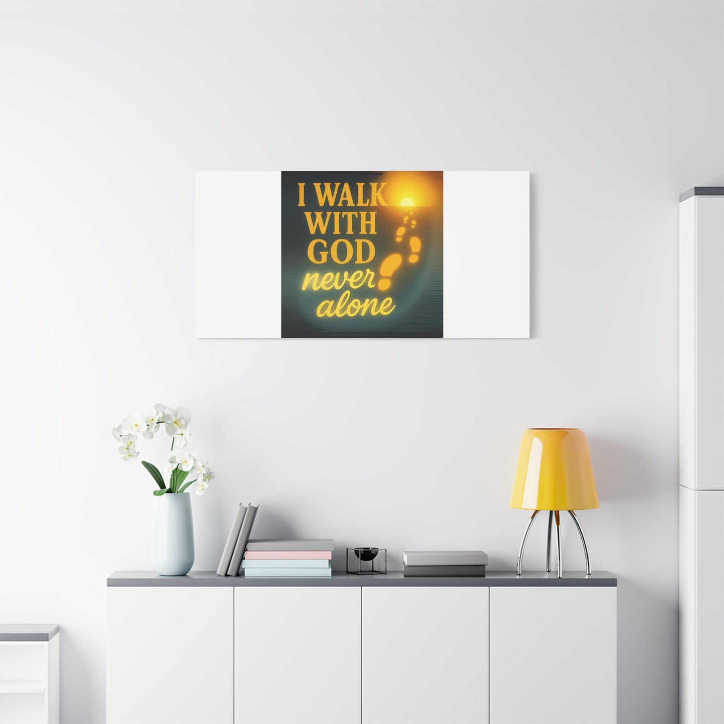 I Walk With God – Matte Canvas Wall Art
