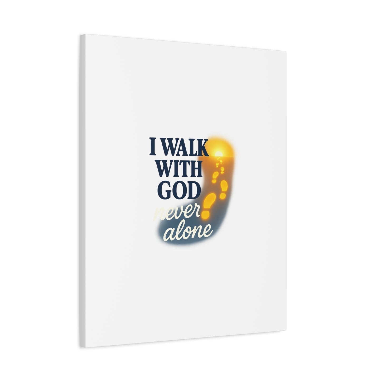 I Walk With God – Matte Canvas Wall Art