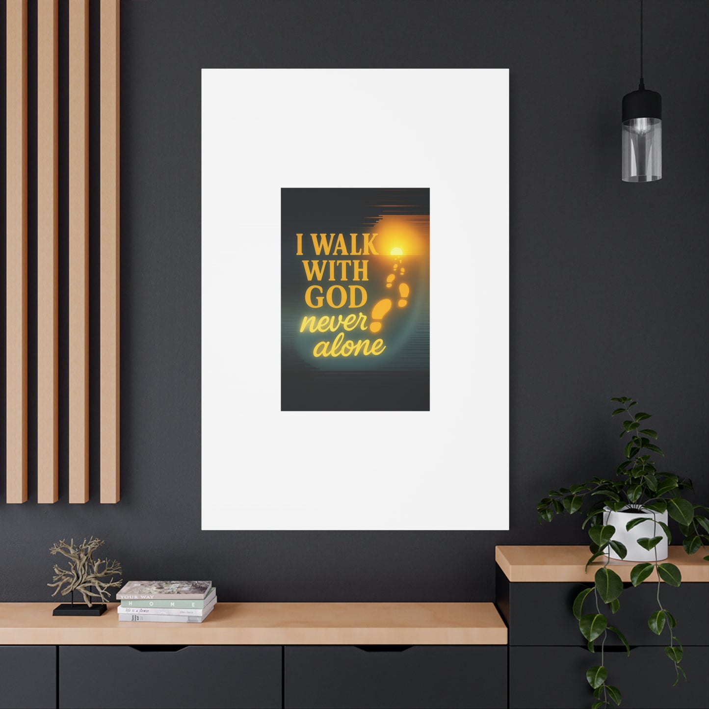 I Walk With God – Matte Canvas Wall Art