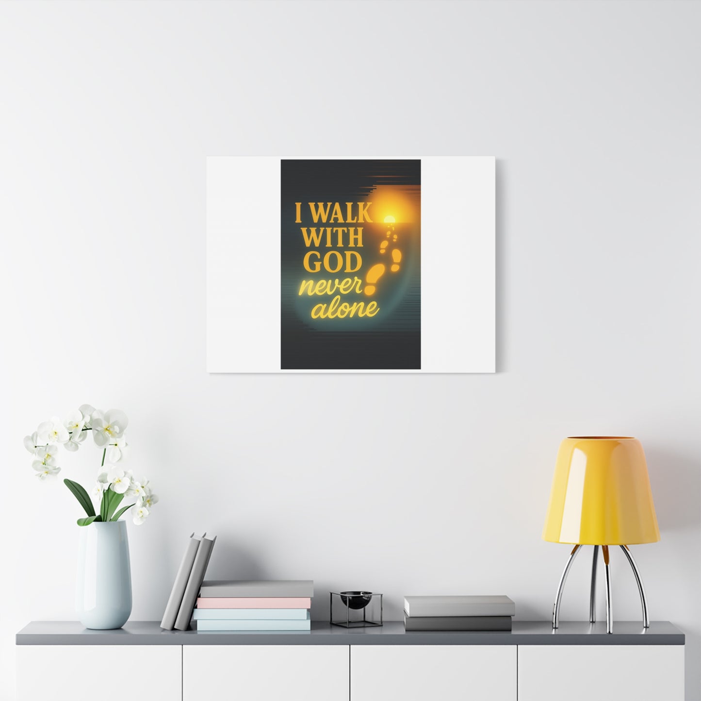I Walk With God – Matte Canvas Wall Art