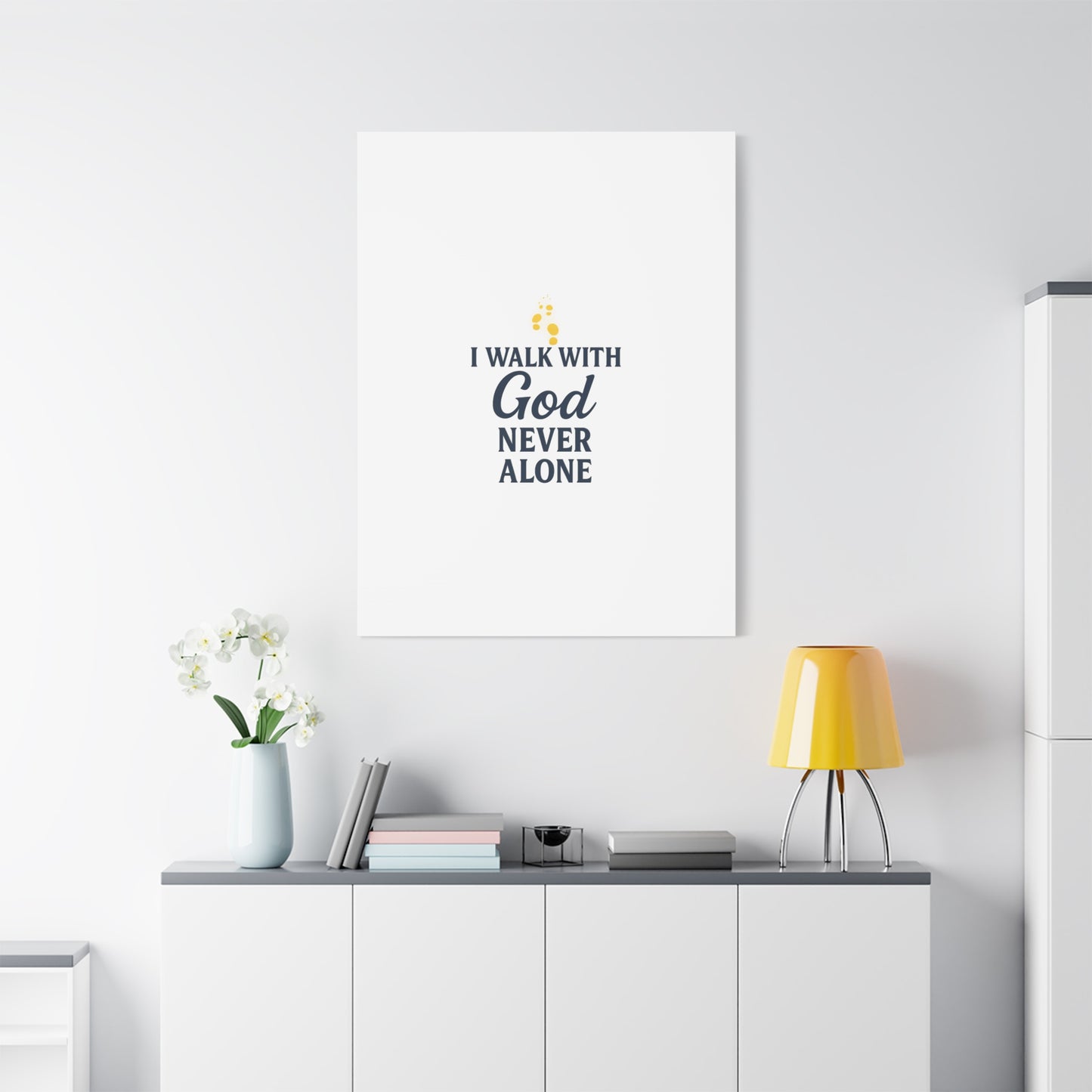 I Walk With God – Matte Canvas Wall Art