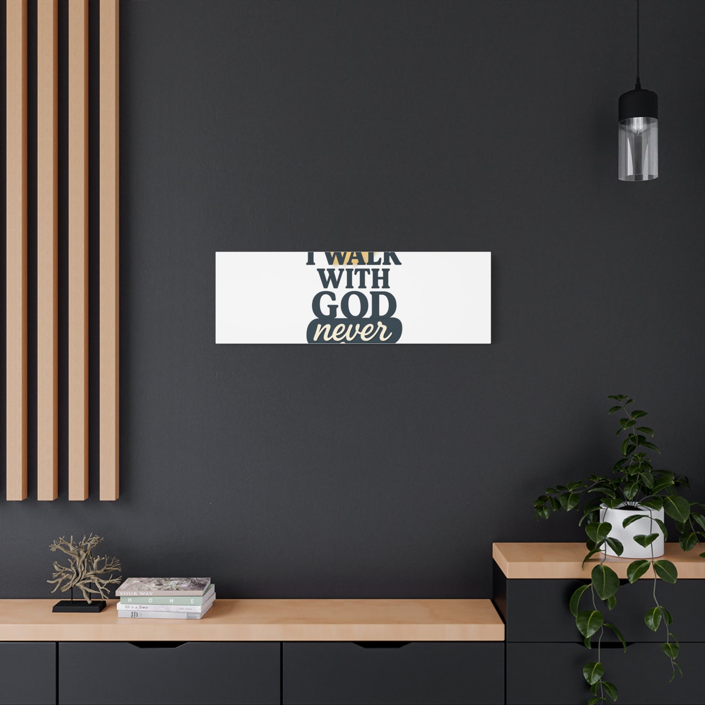 I Walk With God – Matte Canvas Wall Art