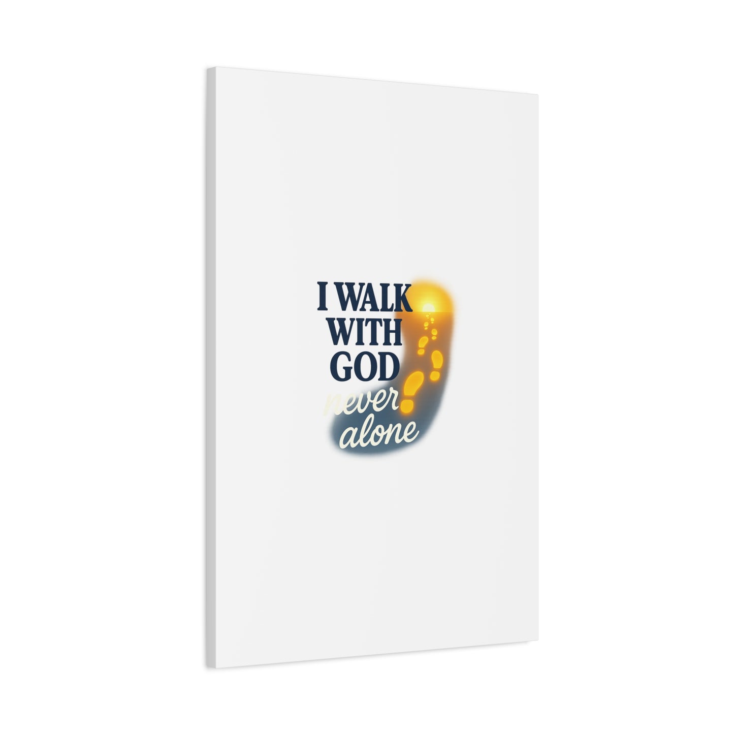 I Walk With God – Matte Canvas Wall Art