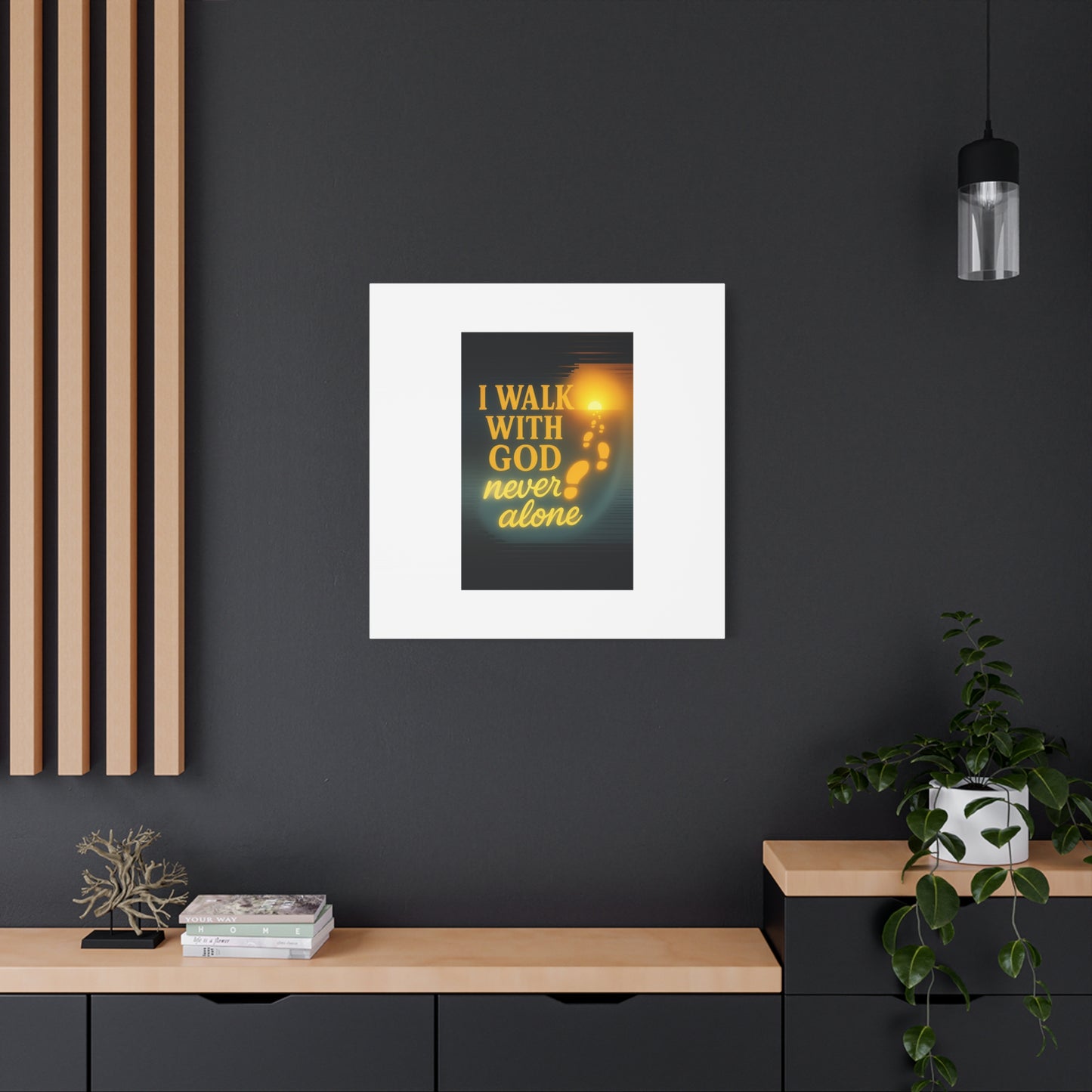 I Walk With God – Matte Canvas Wall Art
