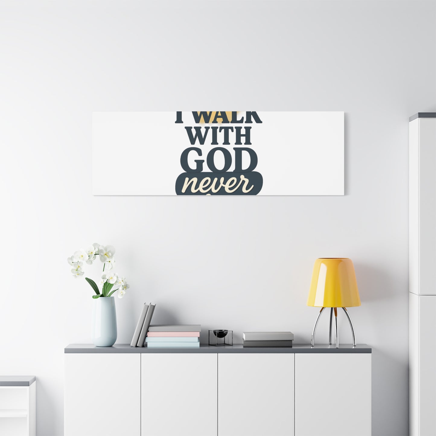 I Walk With God – Matte Canvas Wall Art