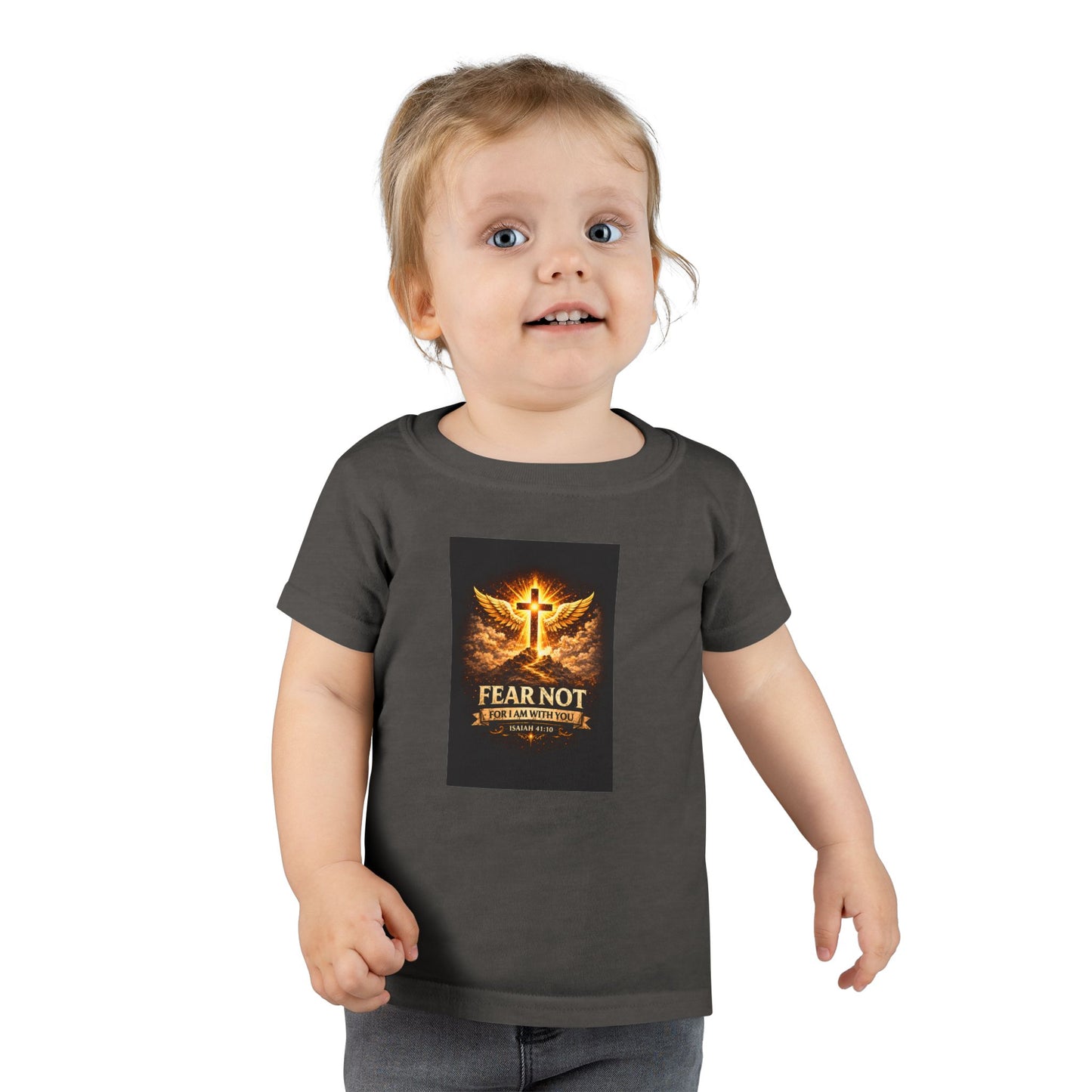 Toddler T-Shirt - Fear Not, Guardian Angel Cross Graphic