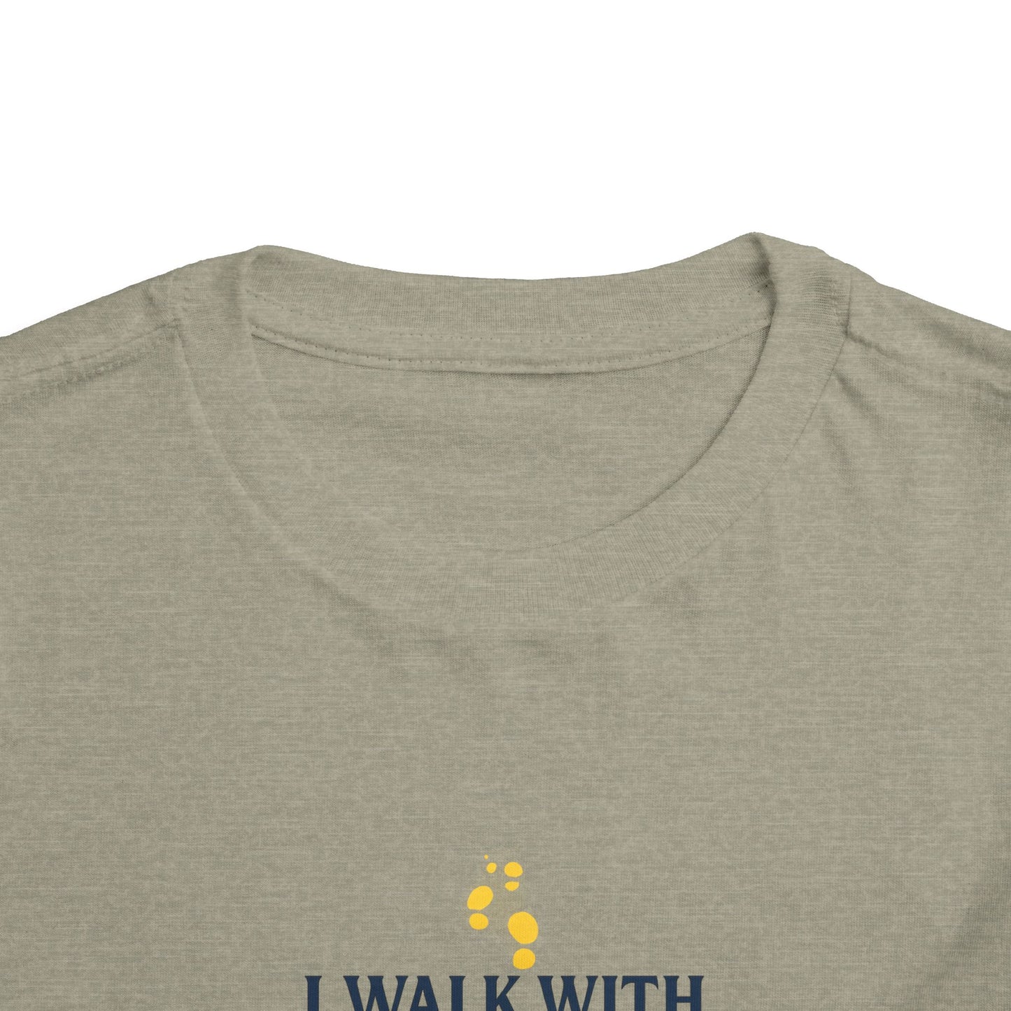 Toddler T-shirt — I Walk With God Never Alone