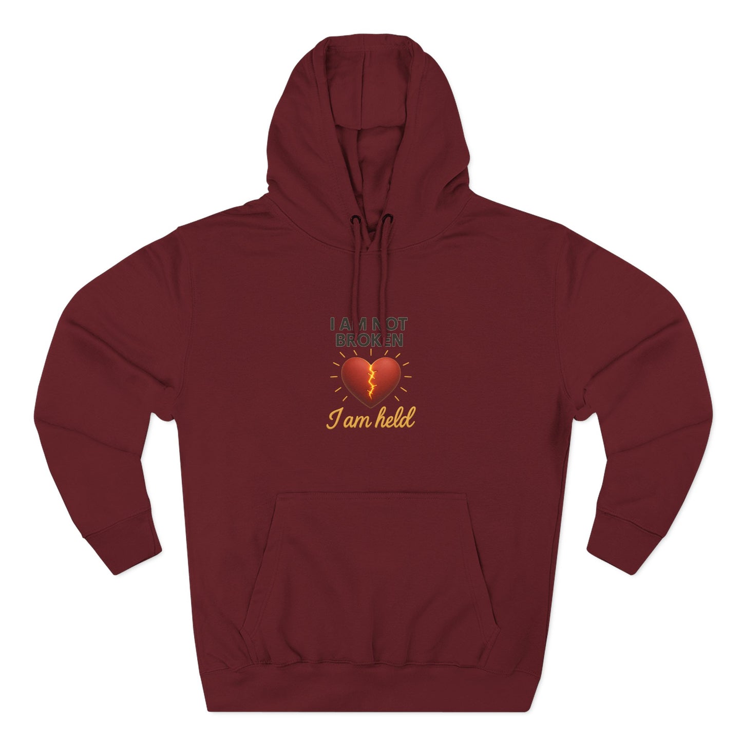 I Am Not Broken – Inspirational Hoodie for Strength, Healing & Self-Love