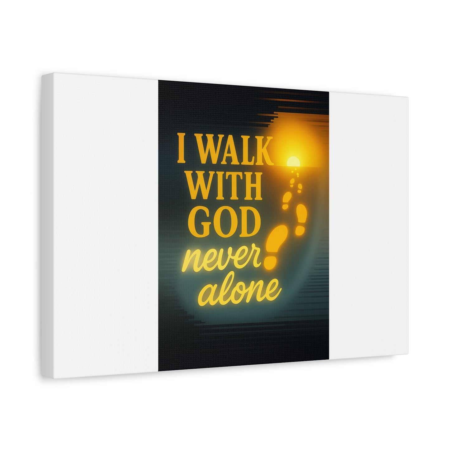 I Walk With God – Matte Canvas Wall Art
