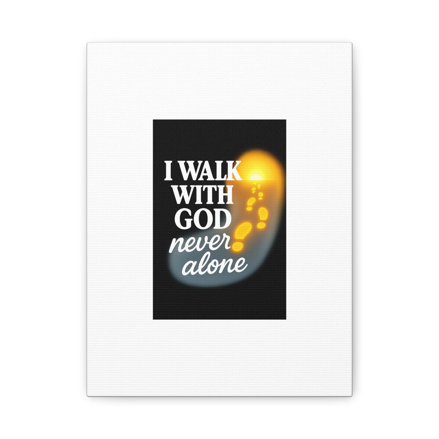 I Walk With God – Matte Canvas Wall Art
