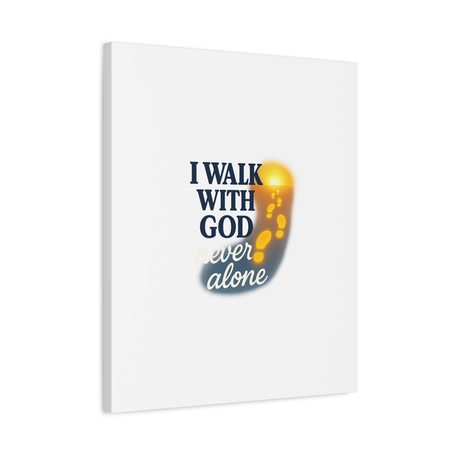 I Walk With God – Matte Canvas Wall Art