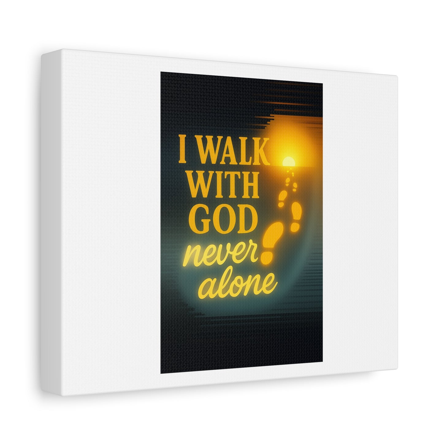 I Walk With God – Matte Canvas Wall Art