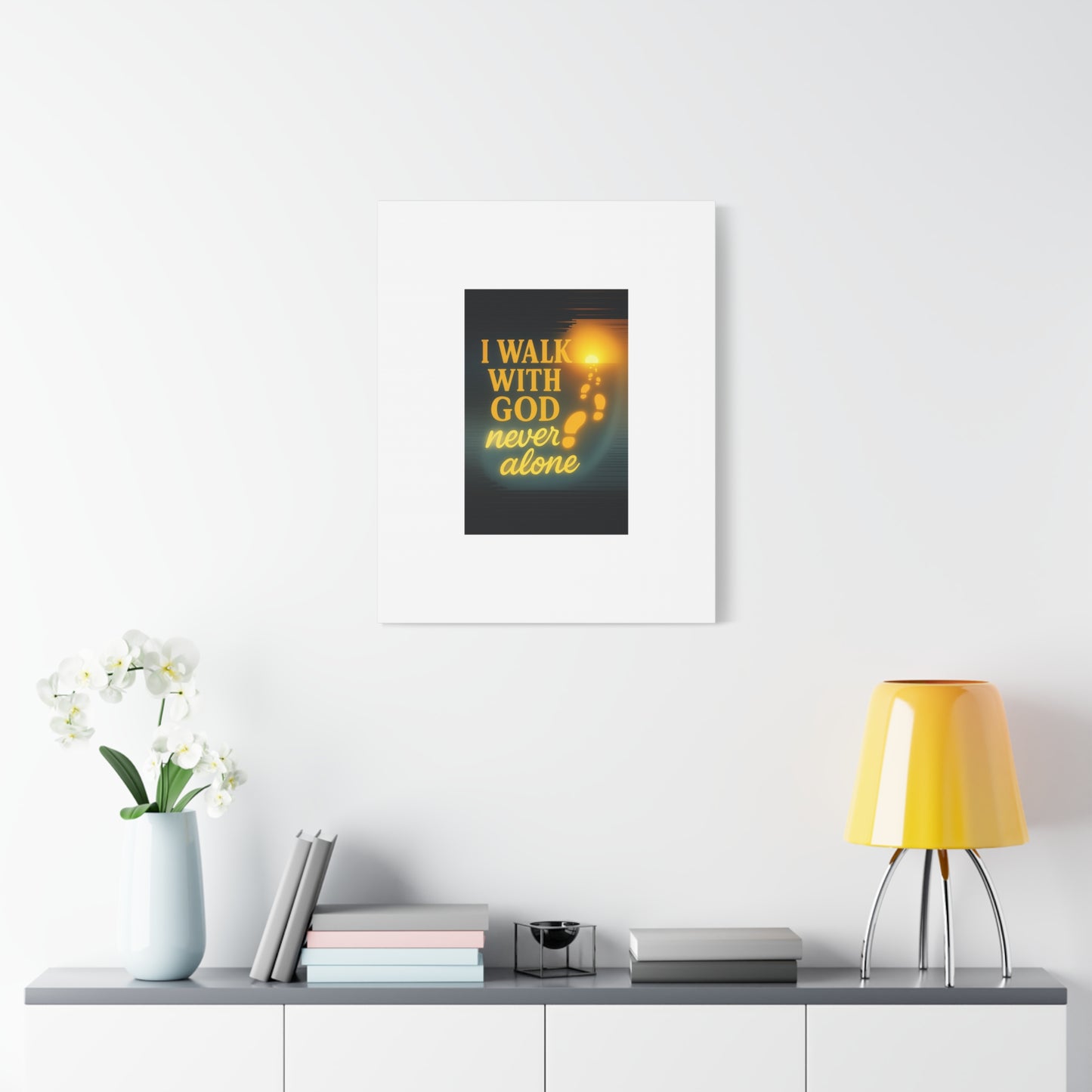 I Walk With God – Matte Canvas Wall Art