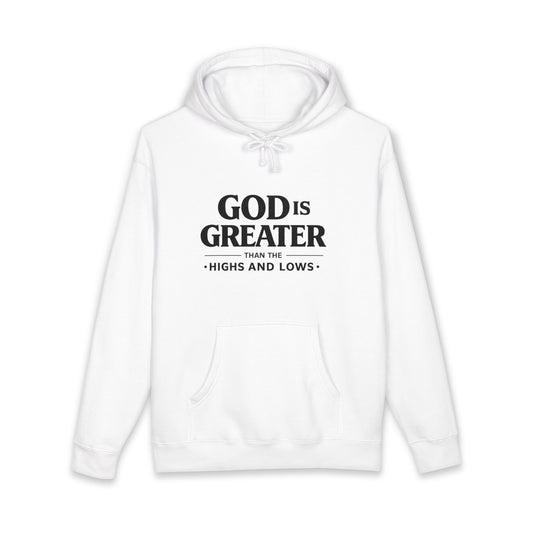 God Is Greater Hoodie — Inspirational Christian Faith Hoodie