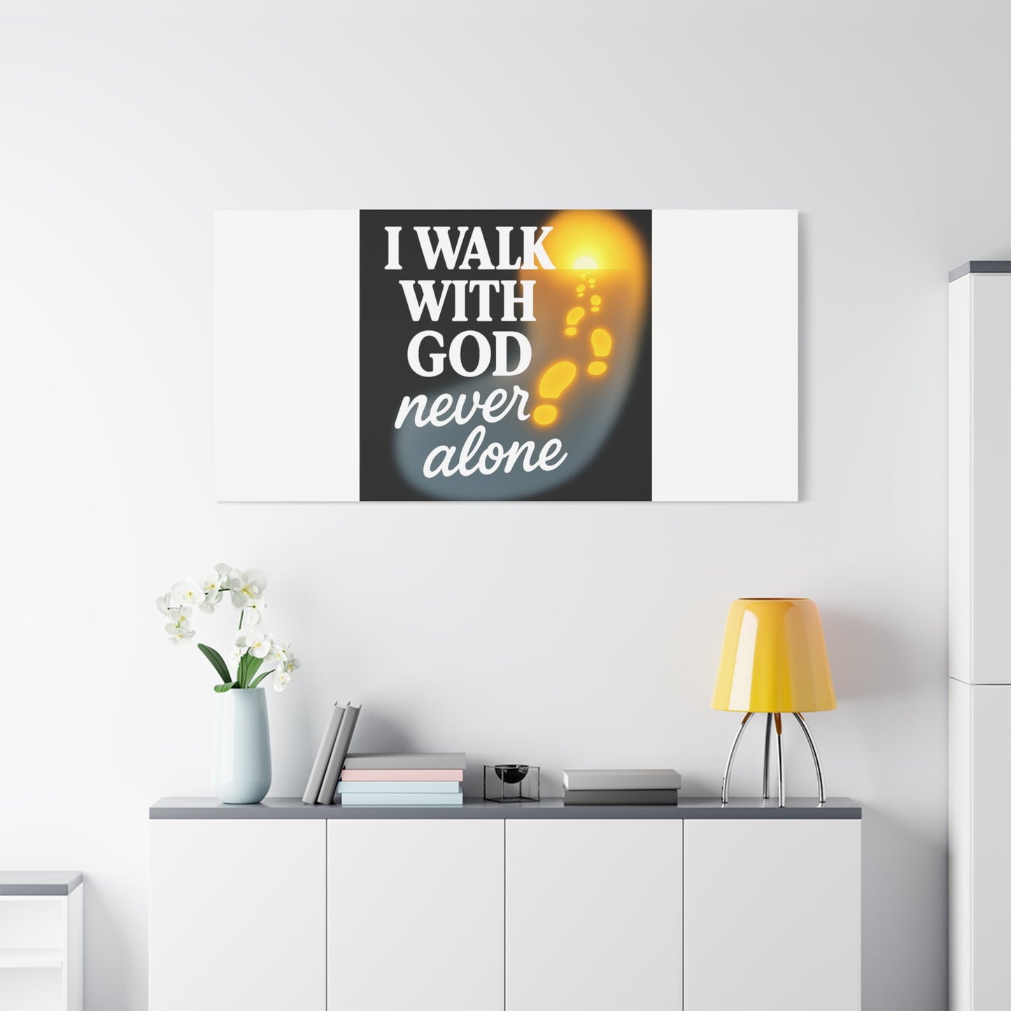 I Walk With God – Matte Canvas Wall Art